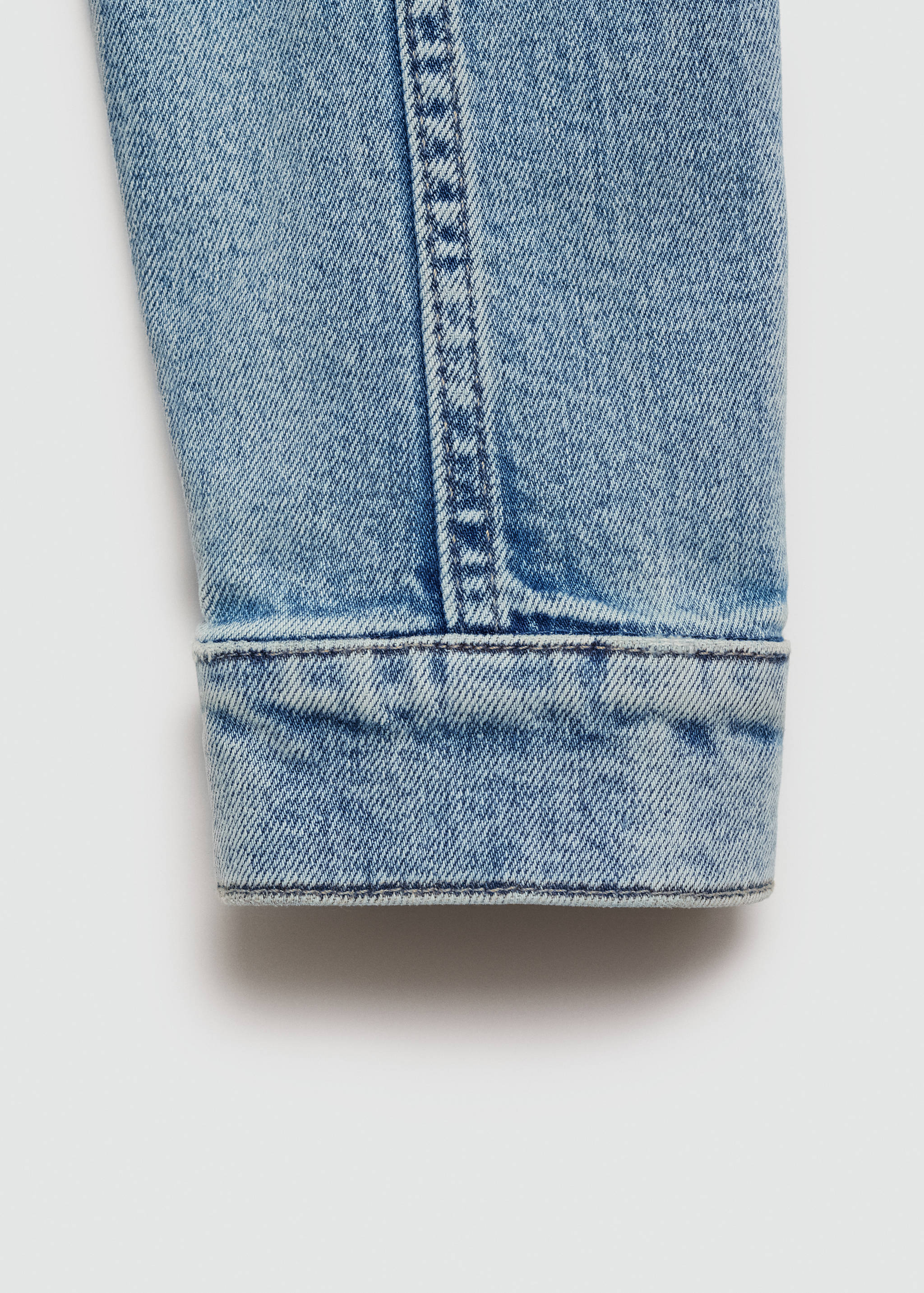 Zip-up denim jacket - Details of the article 0