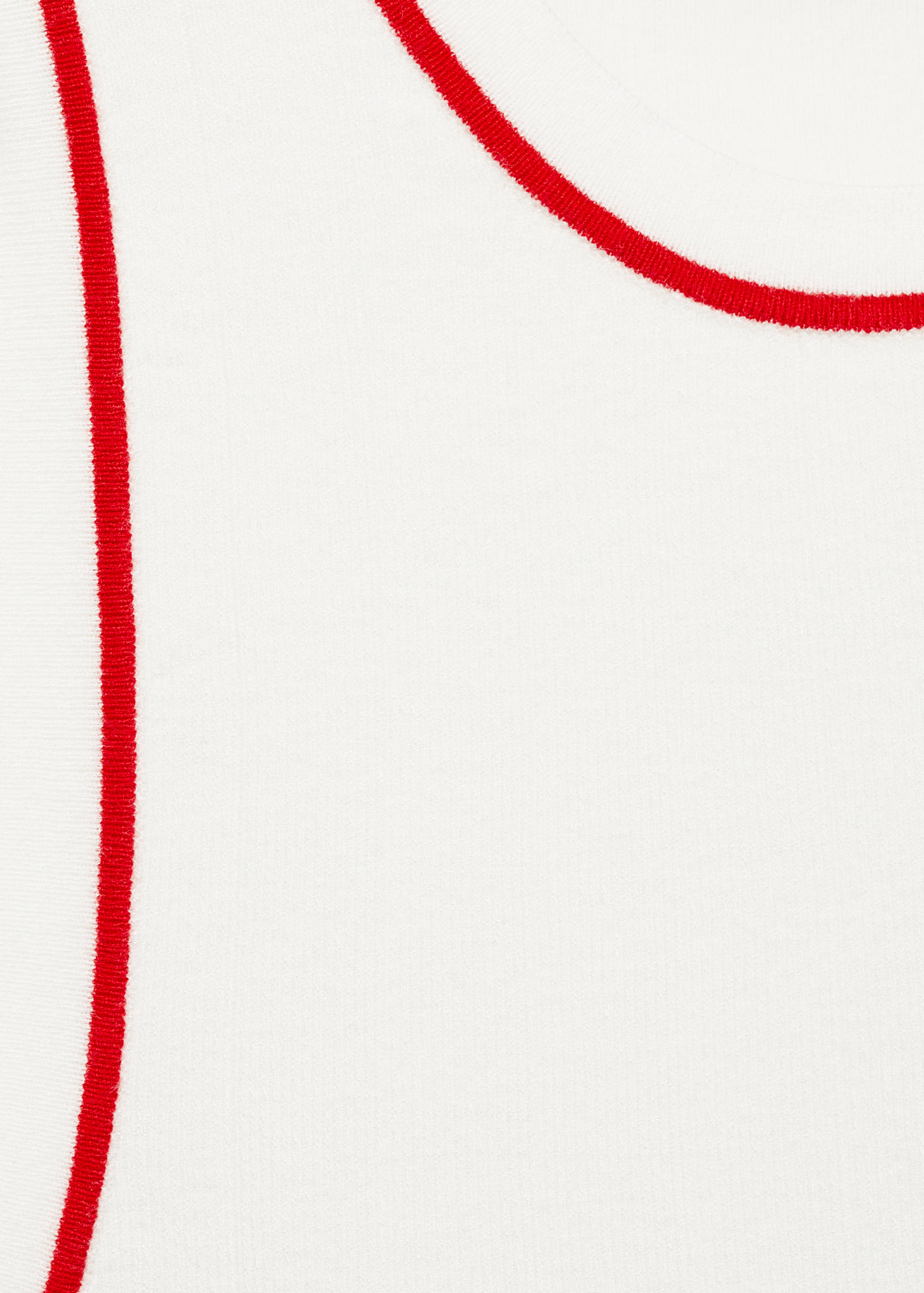 Knitted top with contrasting trim - Details of the article 8