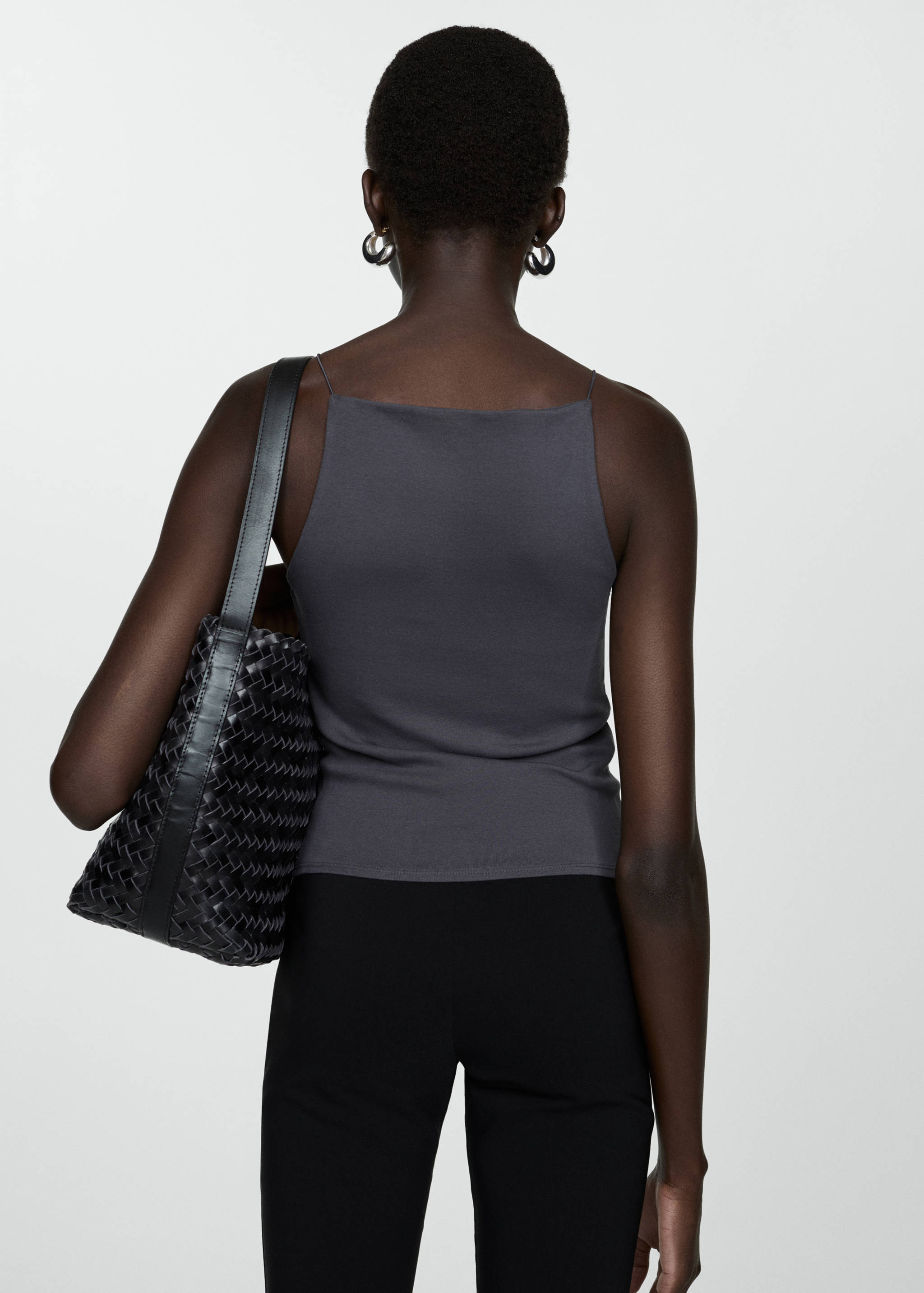 Fitted halter-neck top - Reverse of the article