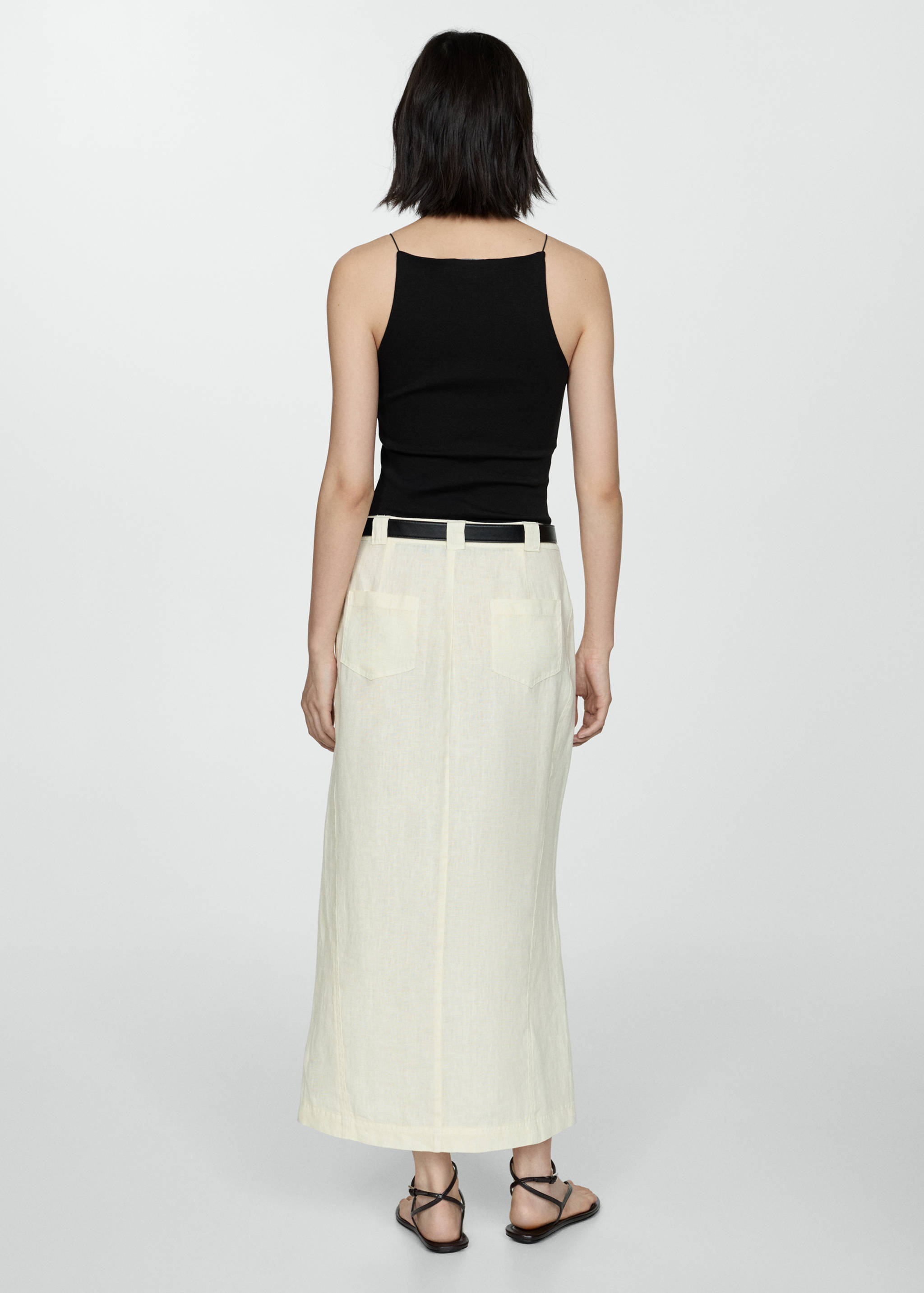 Fitted halter-neck top - Reverse of the article