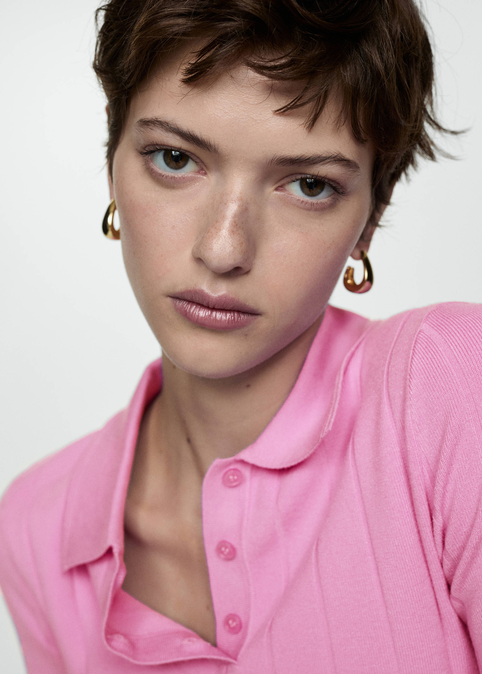 Polo-neck t-shirt - Details of the article 1