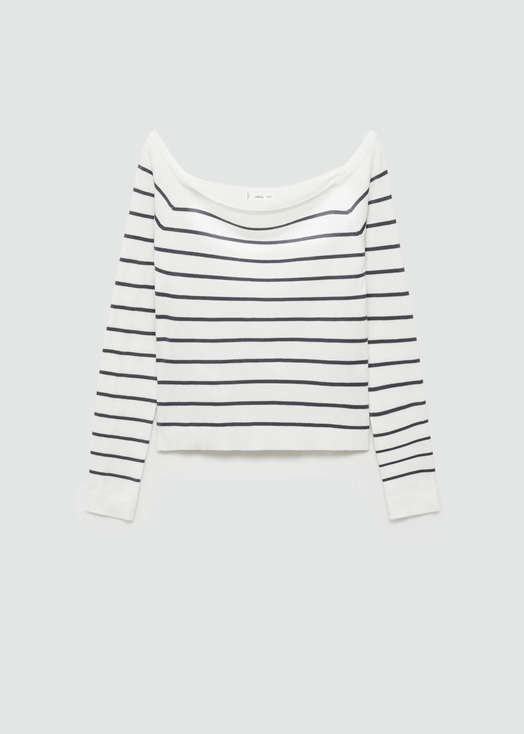 Pull-over col bateau rayures - Article sans modèle