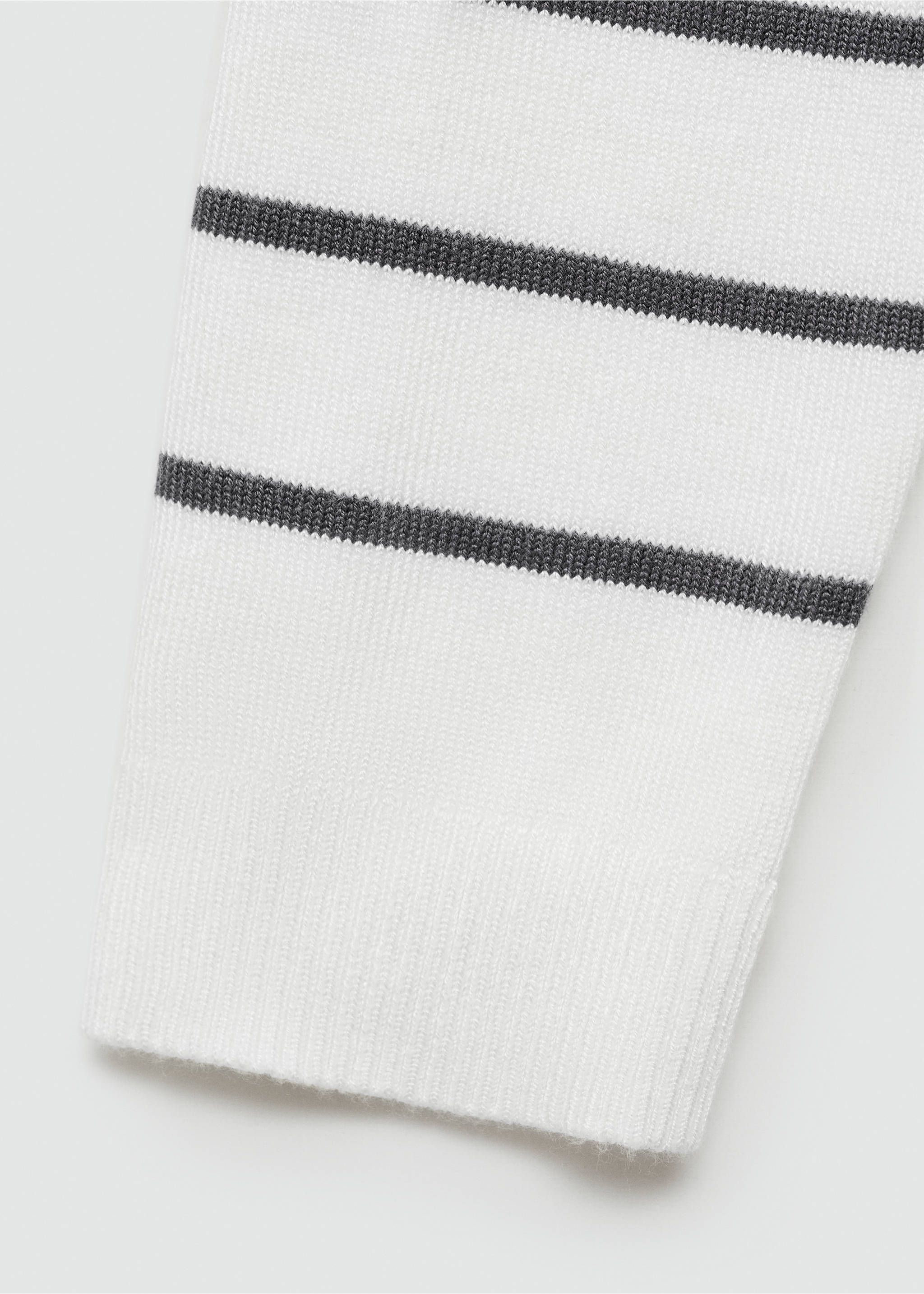 Striped boat-neck sweater - Details of the article 0, Off White. Ref: 77052932-00.