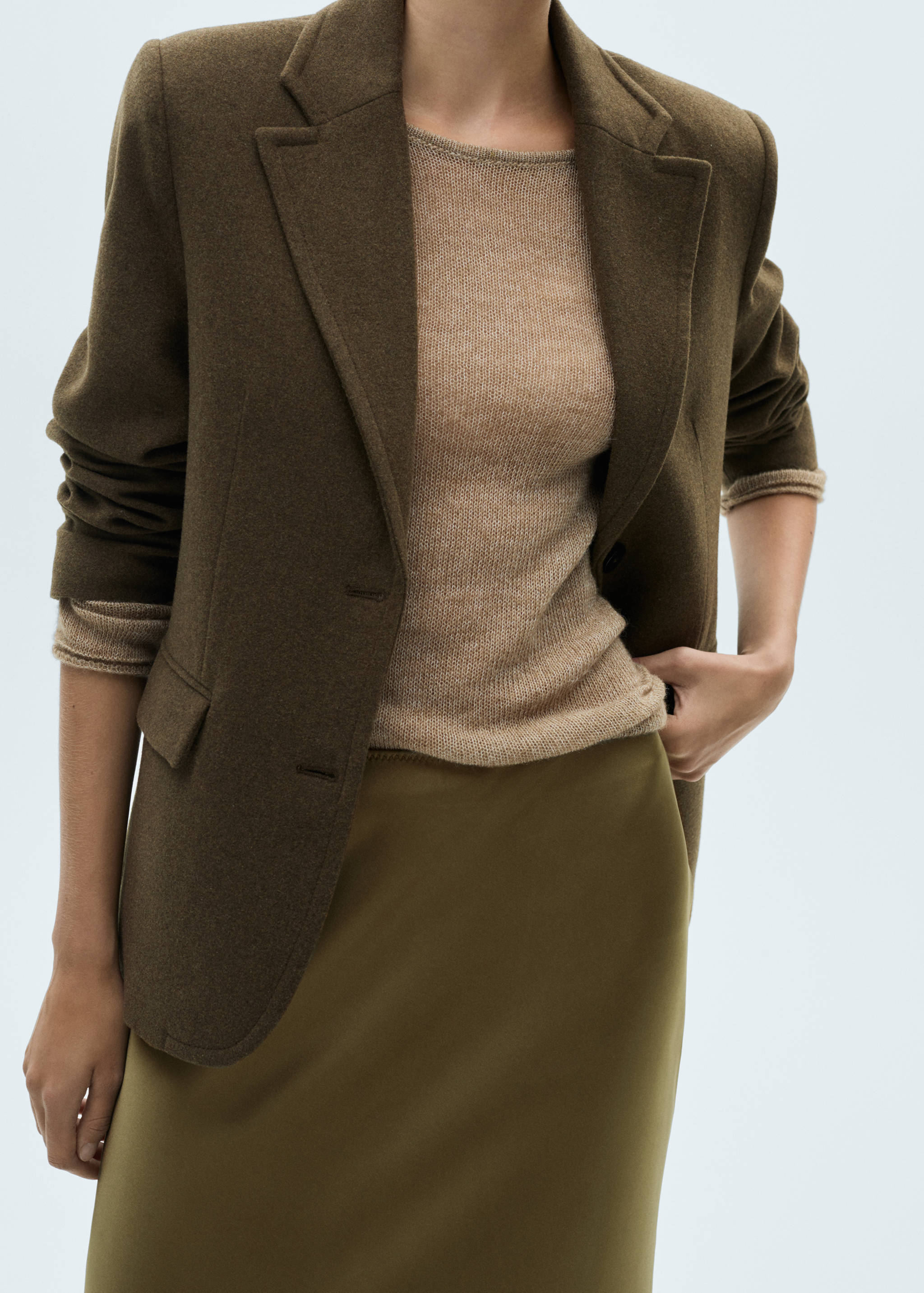 Satin long skirt - Details of the article 6