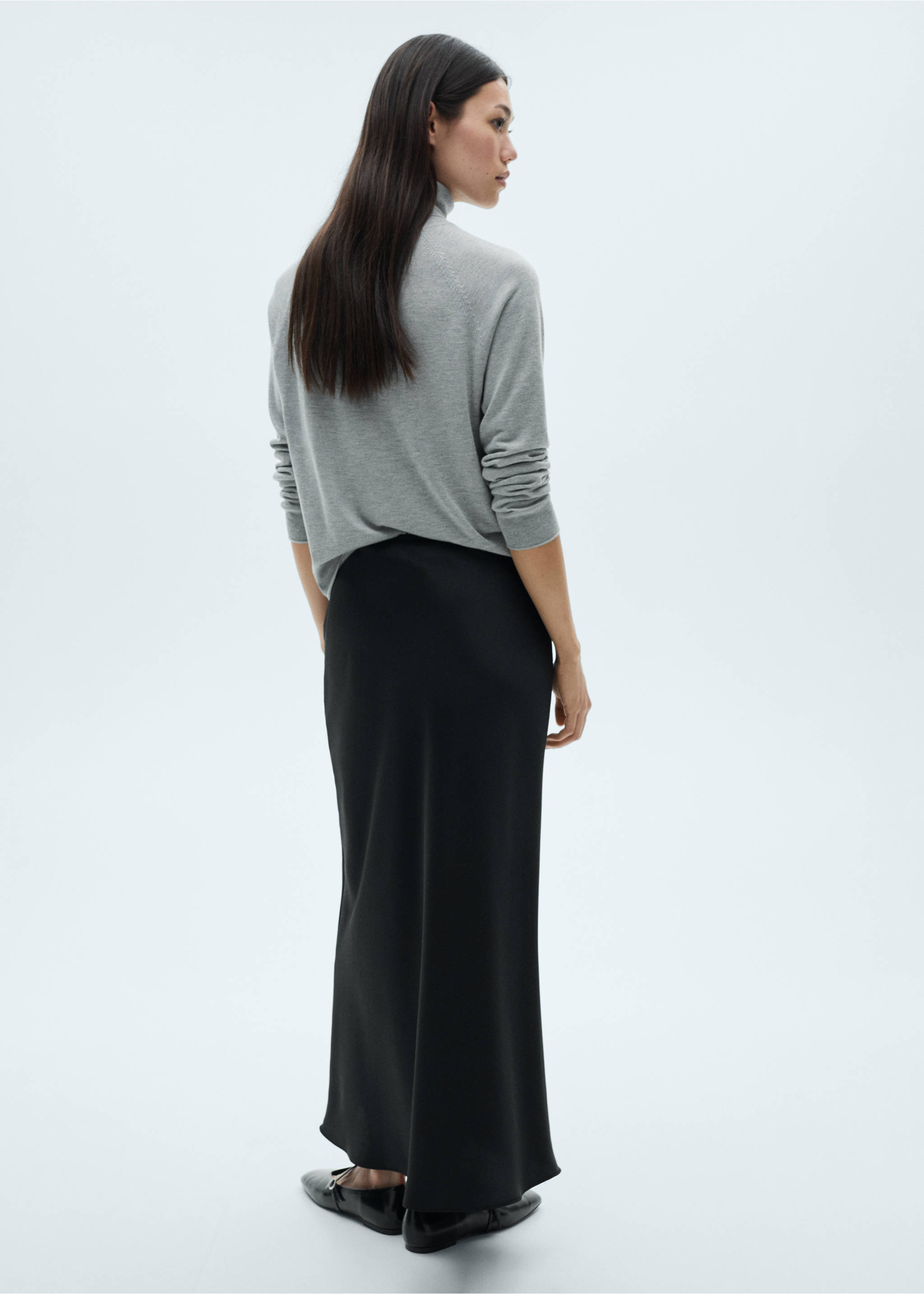 Sartin lång kjol - Artikelns baksida, Svart. Ref: 77052937-00.