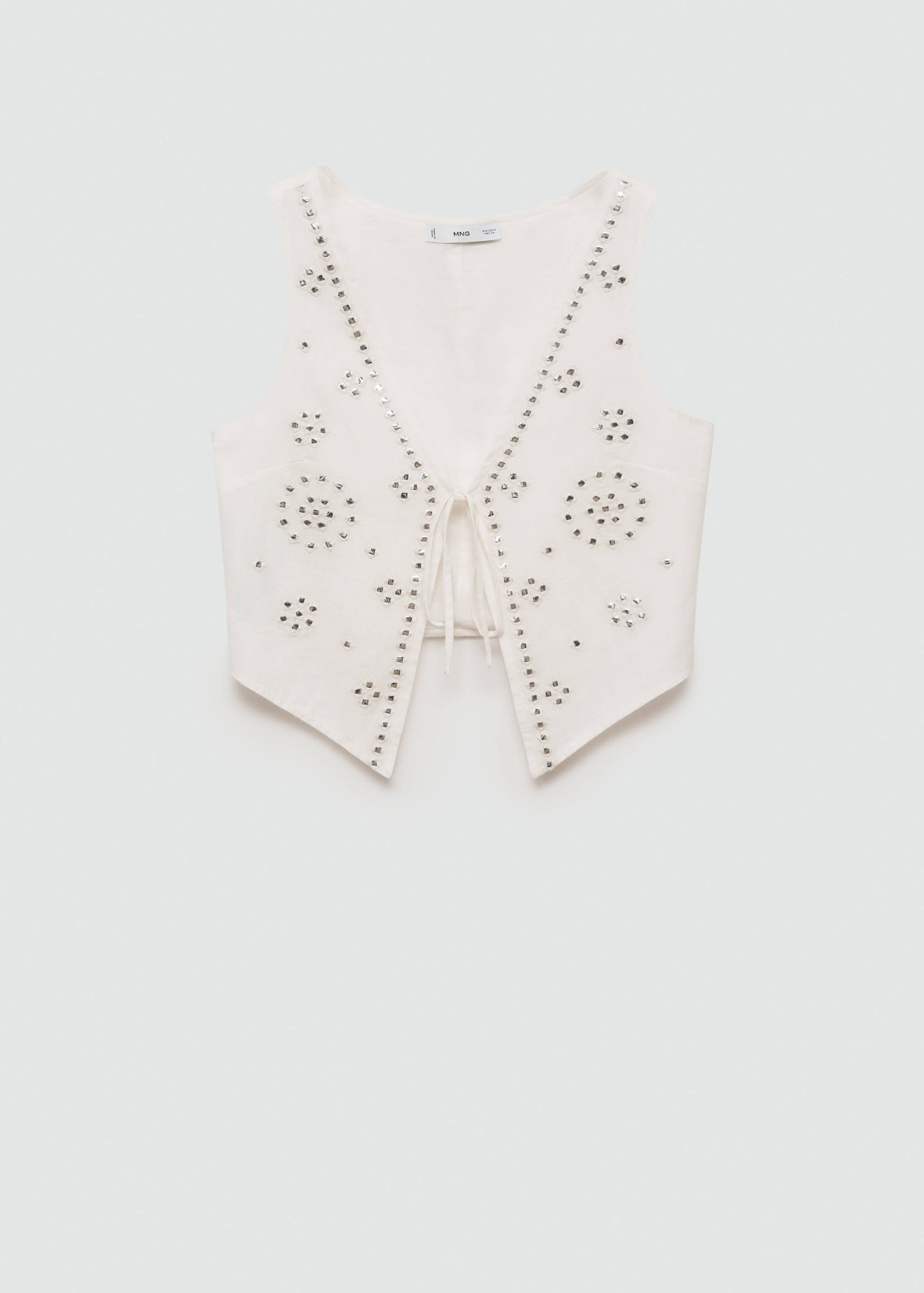 Rhinestone top with bow - Article without model