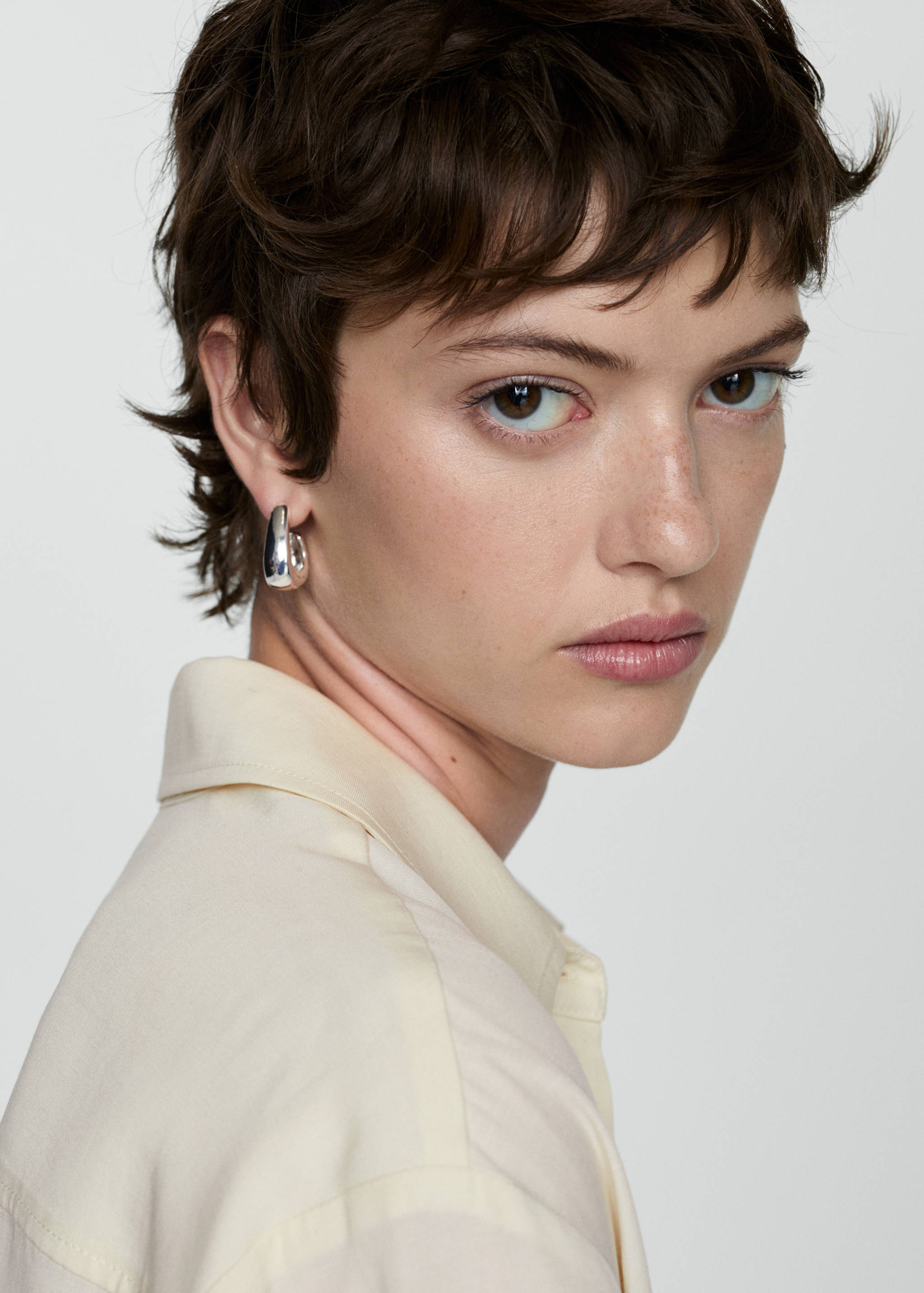 Oversized lyocell blouse - Detail van het artikel 1