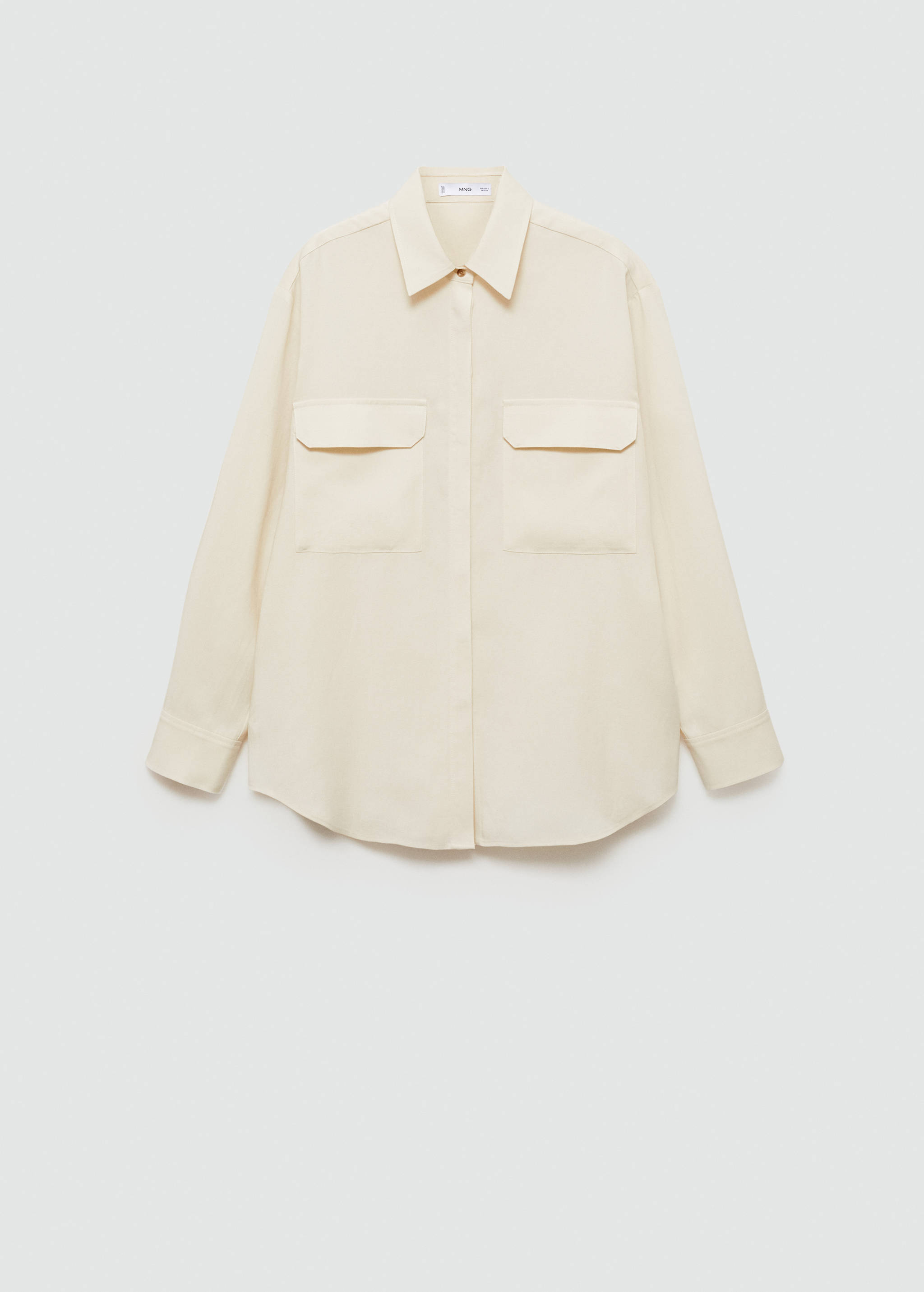 Oversized lyocell blouse - Artikel zonder model