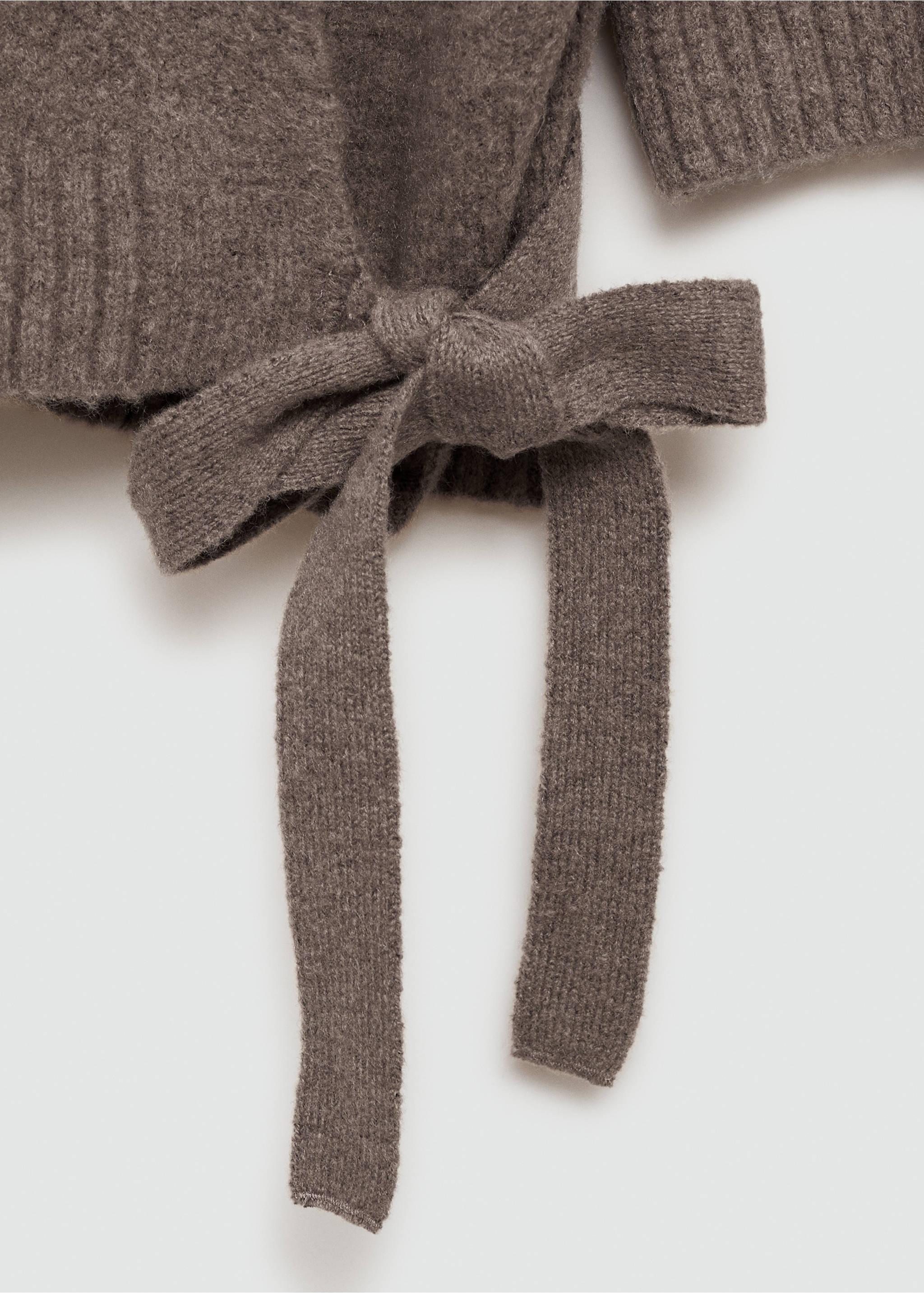 Double-breasted cardigan - Details of the article 0, Brown. Ref: 77053266-00.