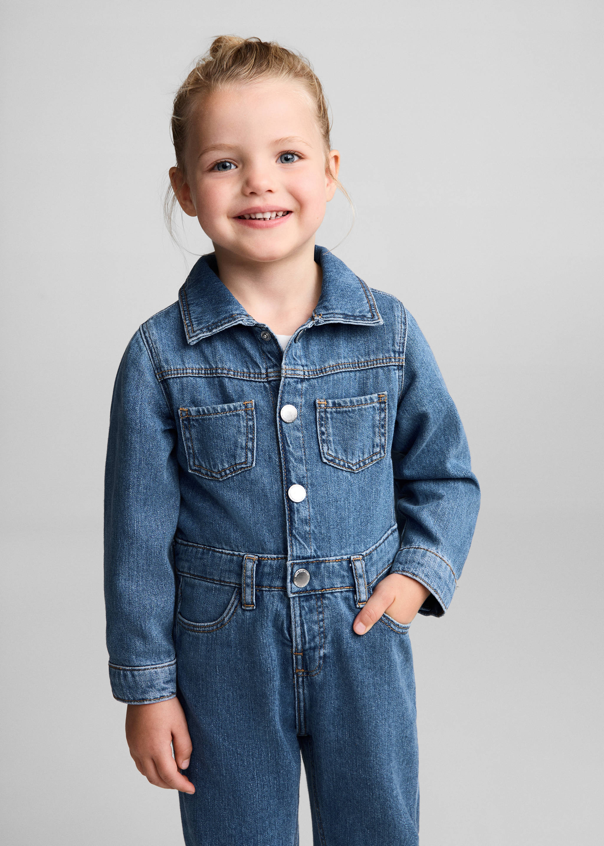 Denim shirt jumpsuit - Medium plane