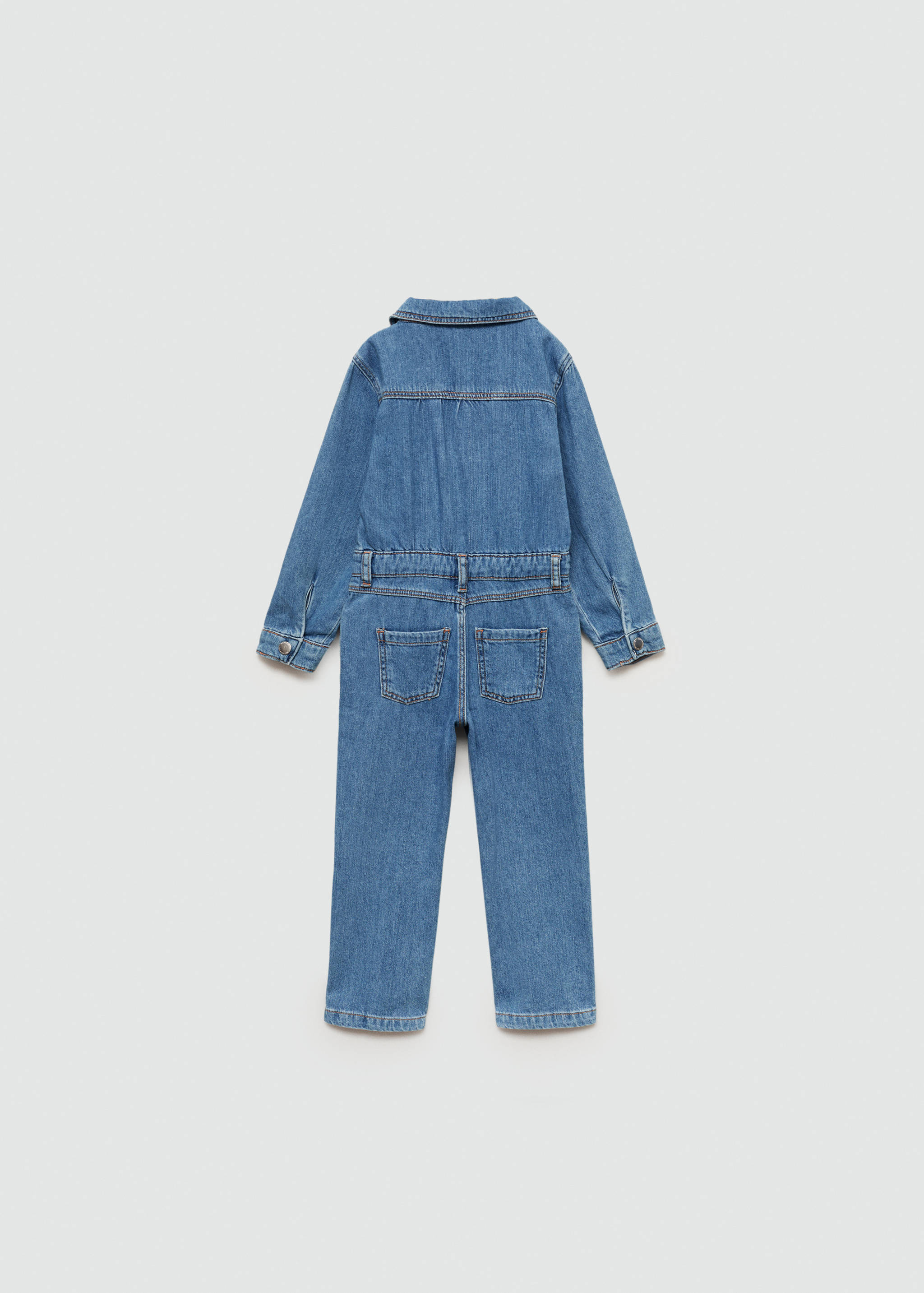 Denim shirt jumpsuit - Reverse of the article
