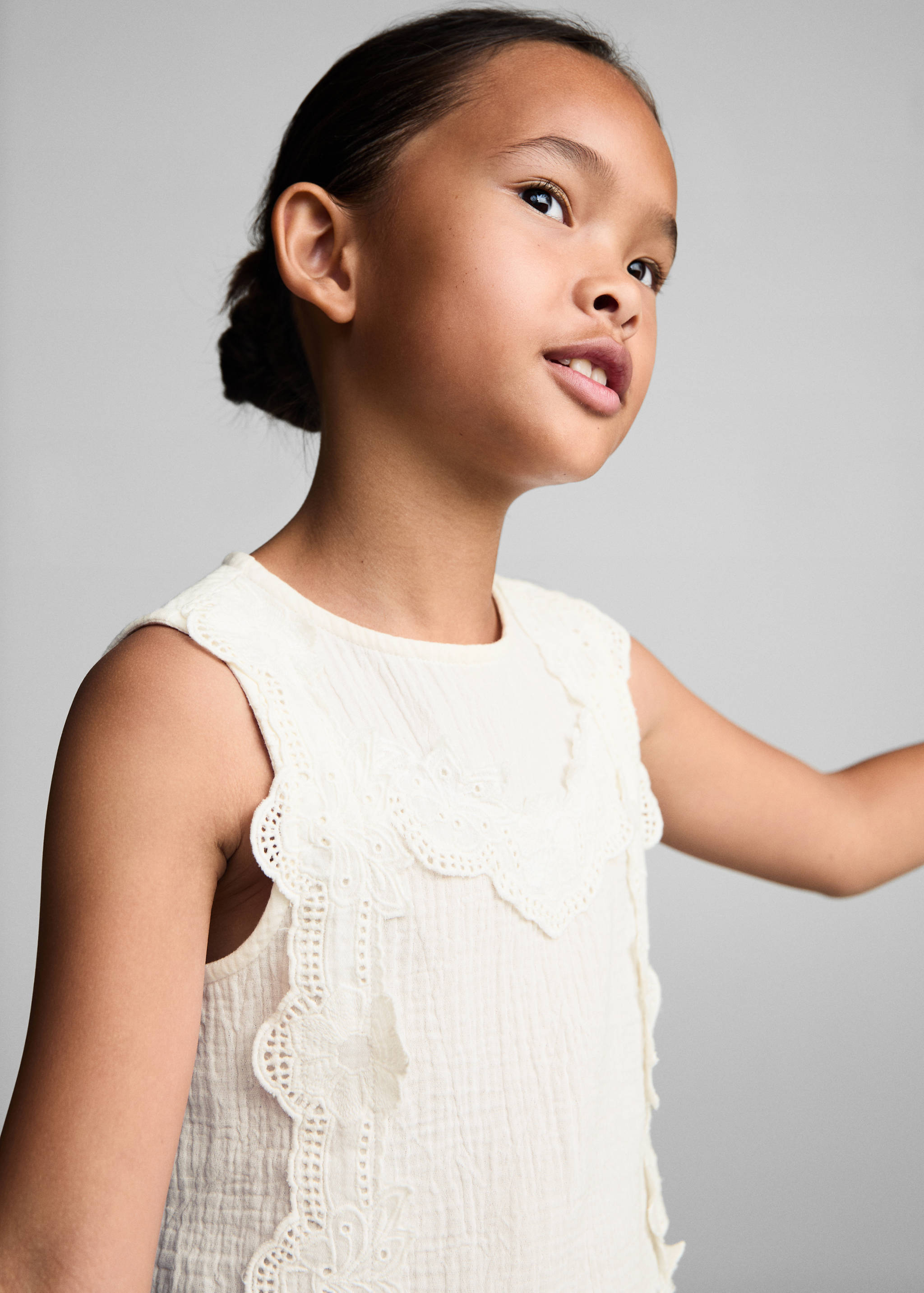 Bestickte Baumwollbluse - Detail des Artikels 1