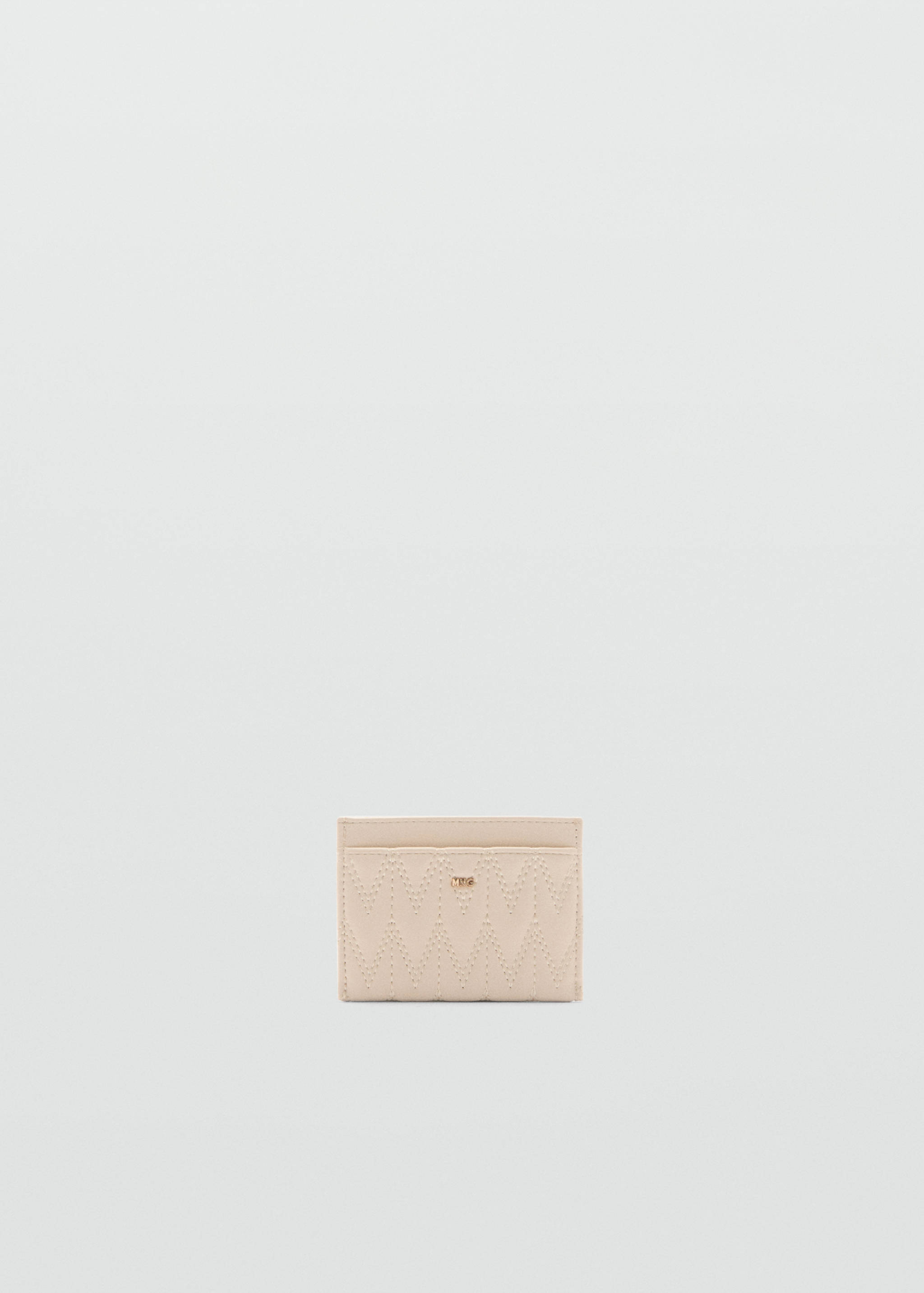 Quilted cardholder with logo - Article without model