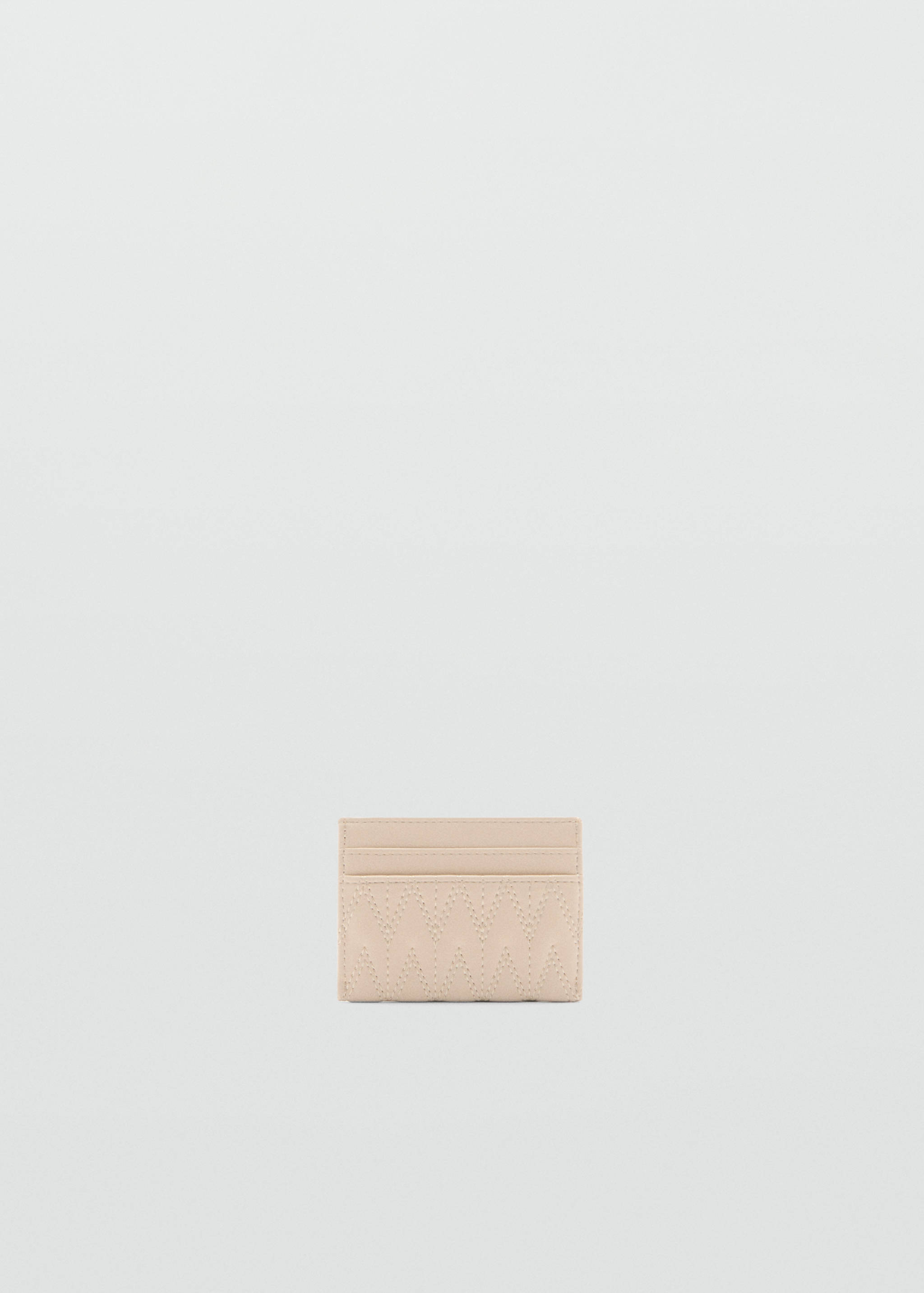 Quilted cardholder with logo - Medium plane