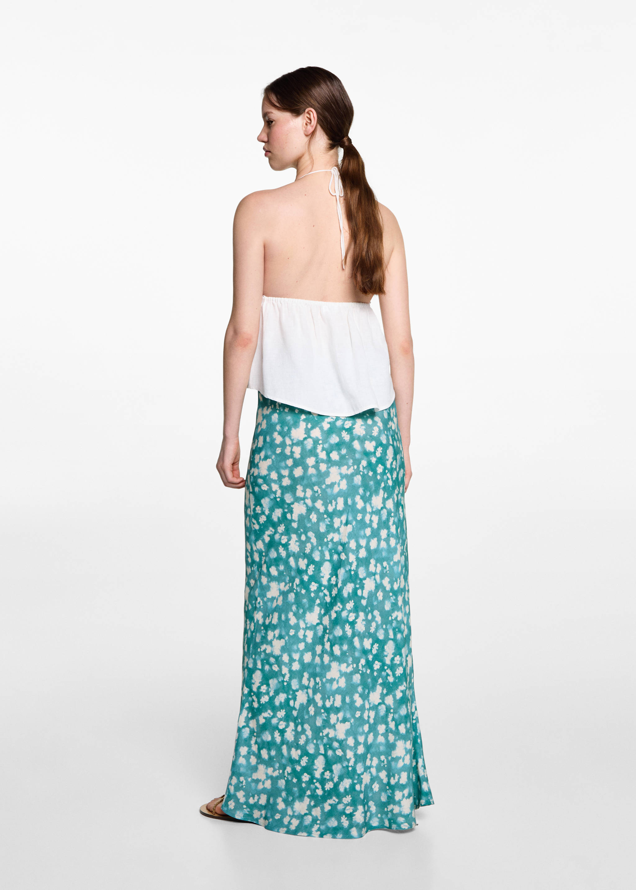 Long tie-dye skirt - Reverse of the article