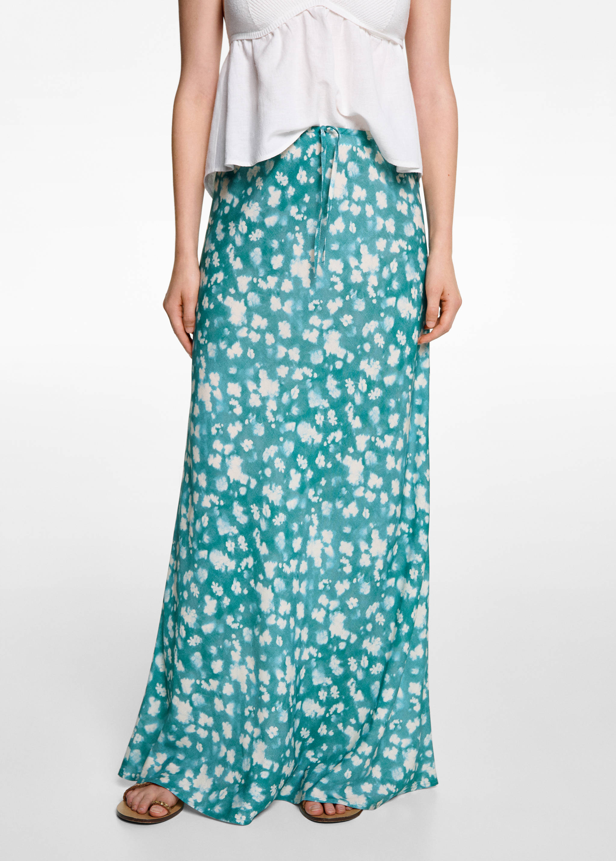 Long tie-dye skirt - Details of the article 6