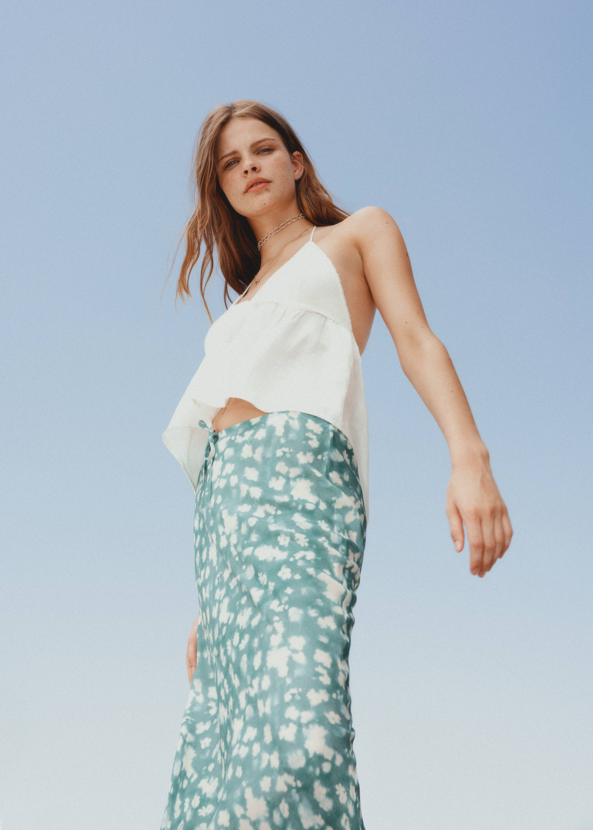 Long tie-dye skirt - Details of the article 5
