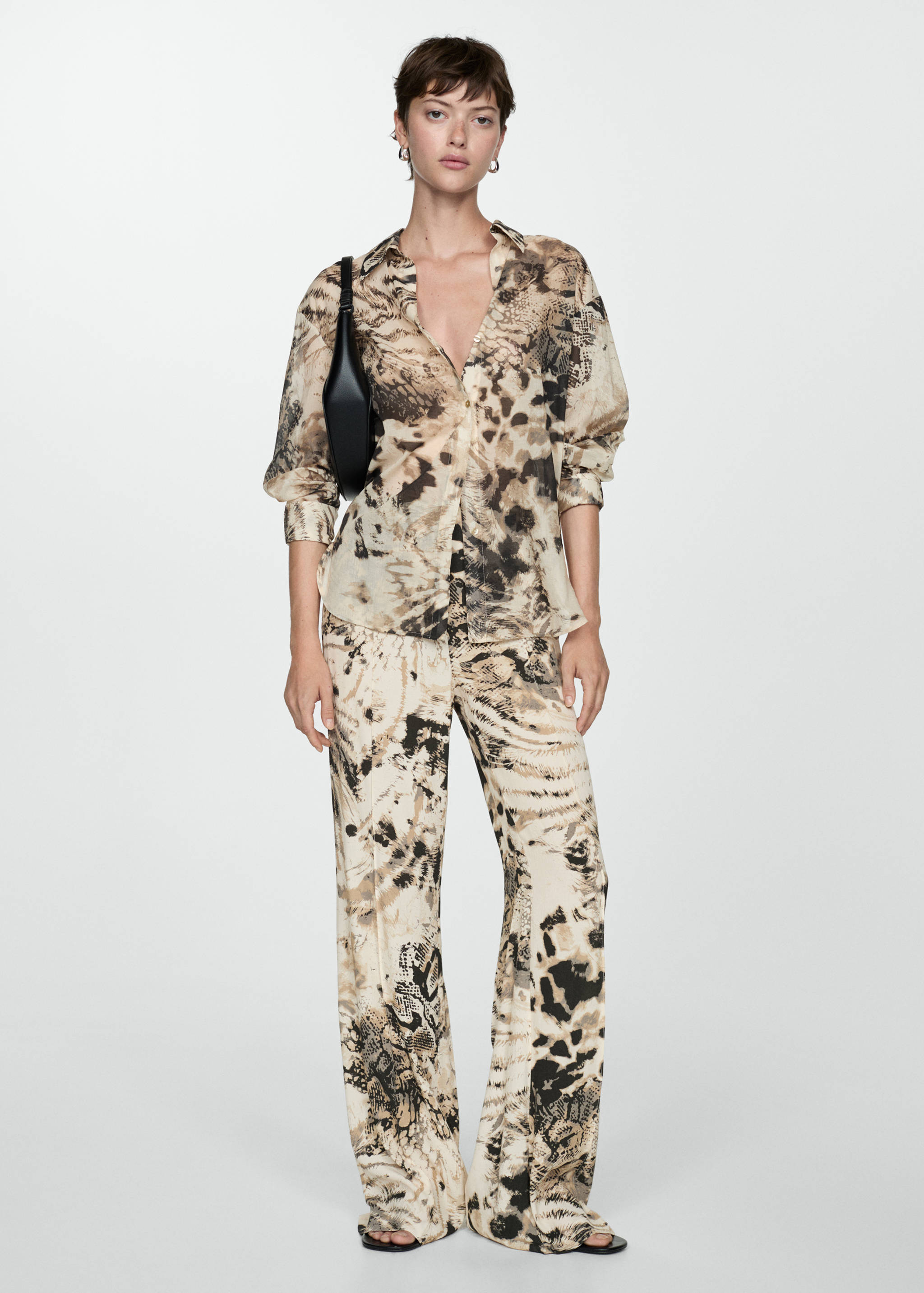 Félig átlátszó állatmintás ruha - Általános sík