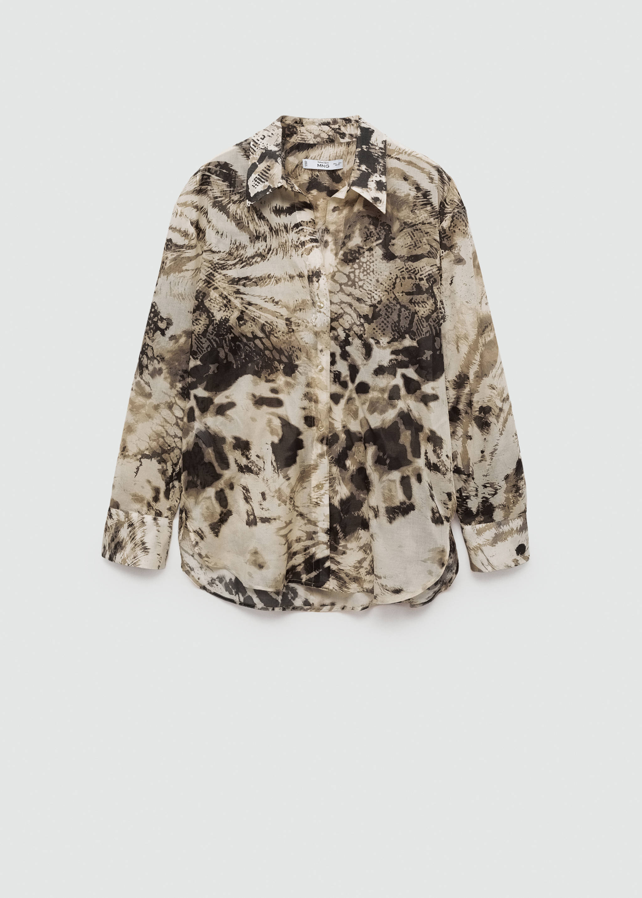 Félig átlátszó állatmintás ruha - Termék modell nélkül