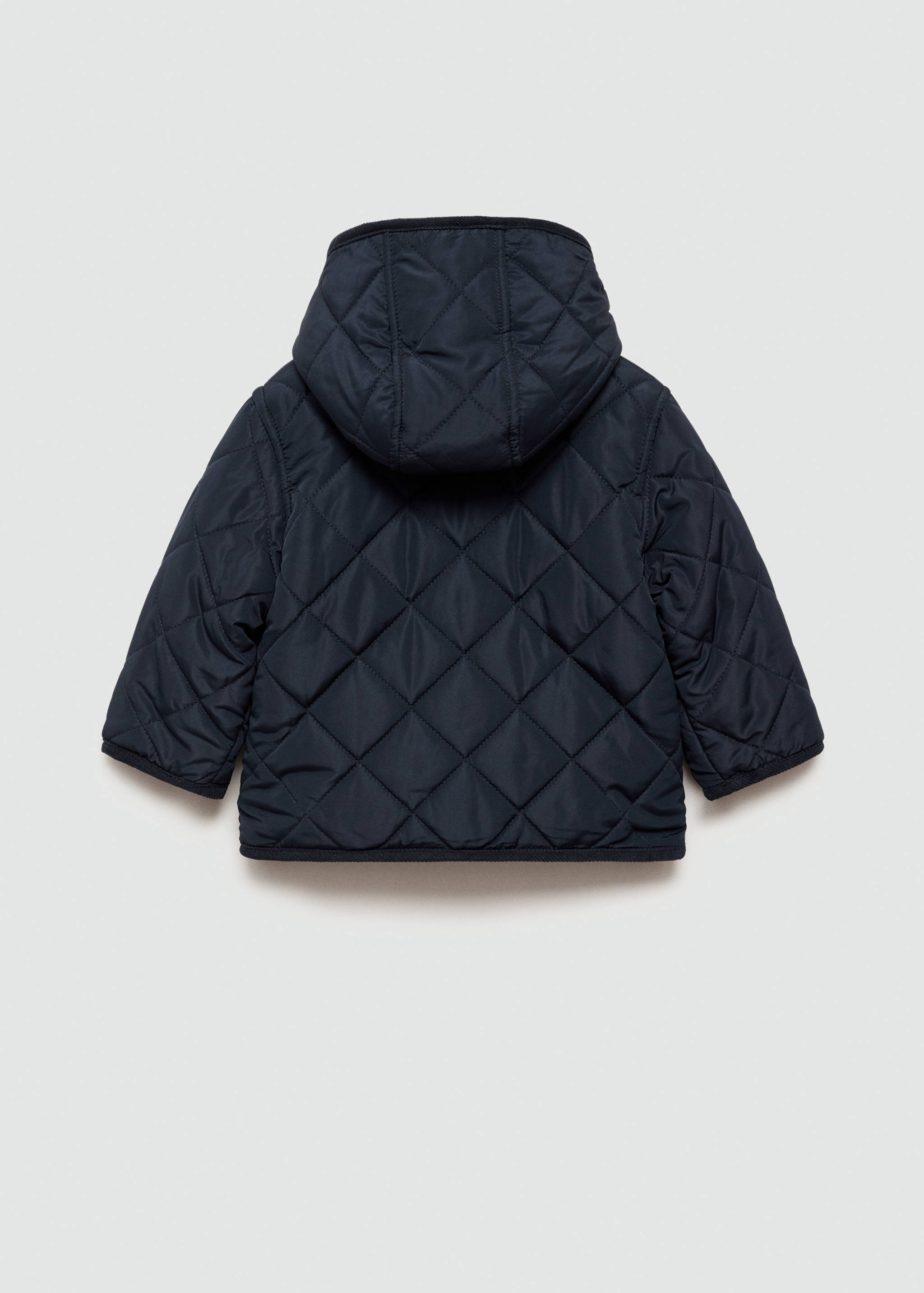 Anorak acolchado rombos - Reverso del artículo