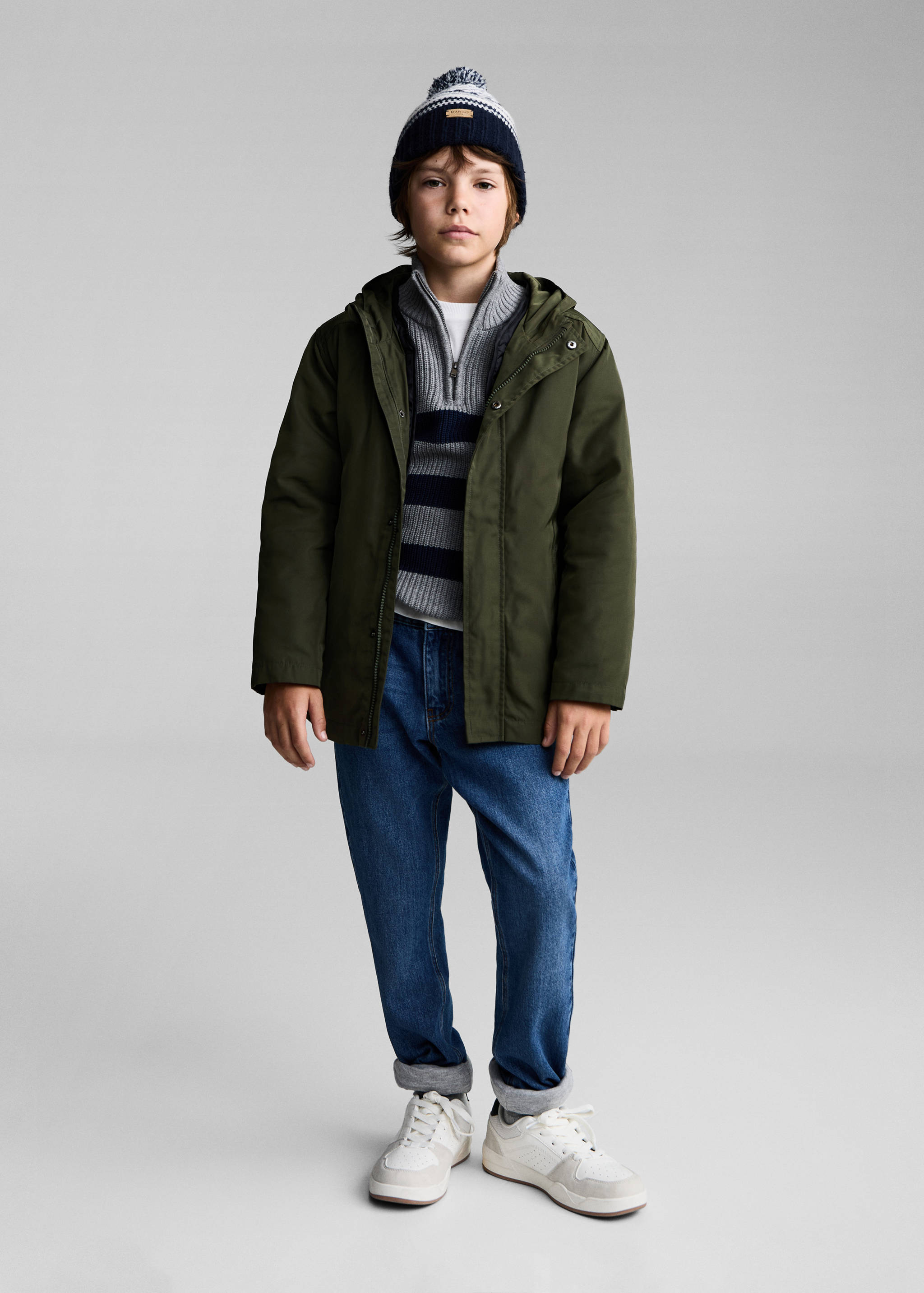 Anorak impermeable capucha - Plano general