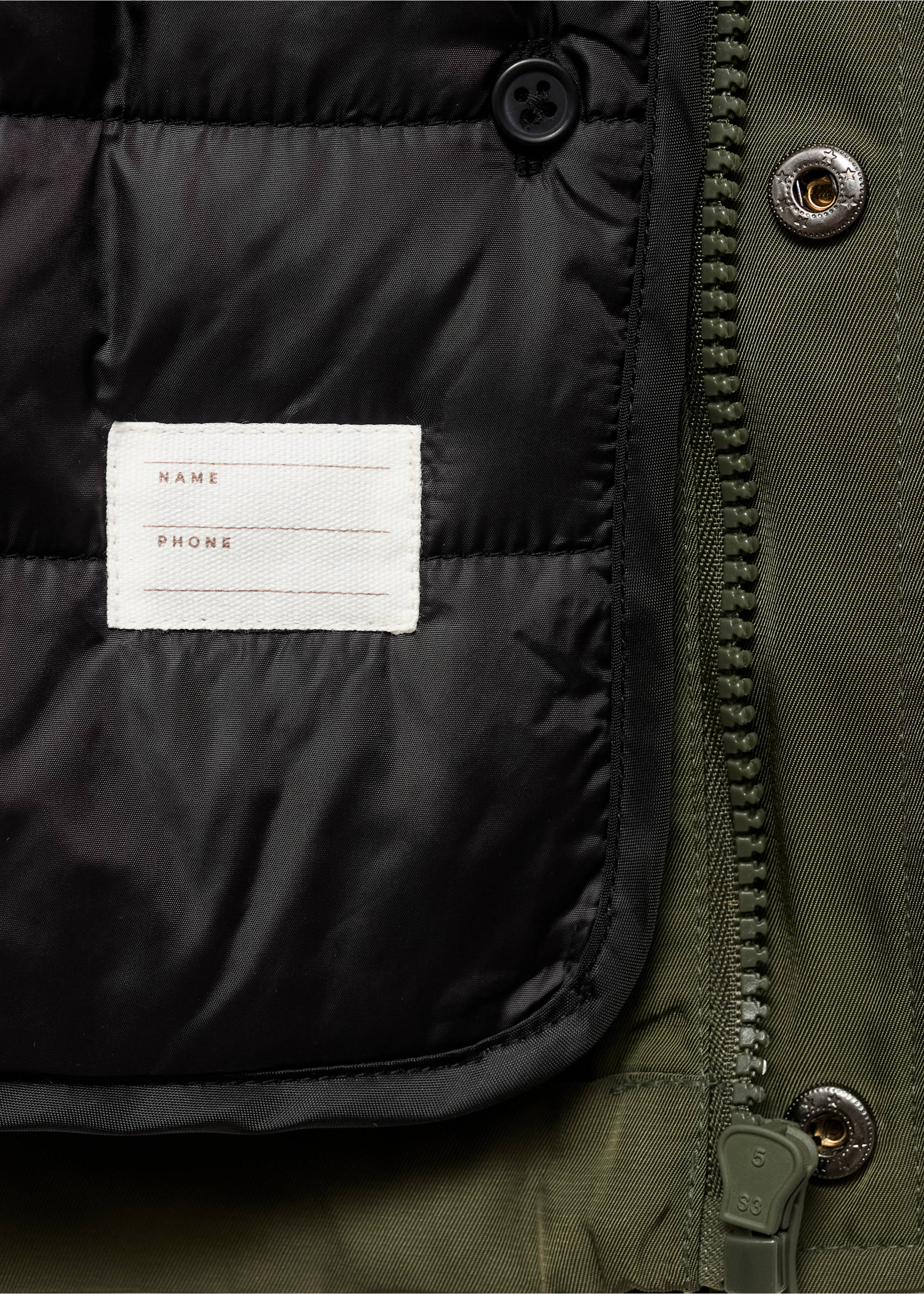 Anorak imperméable à capuche - Détail de l'article 0, Kaki. Ref: 77054010-00.