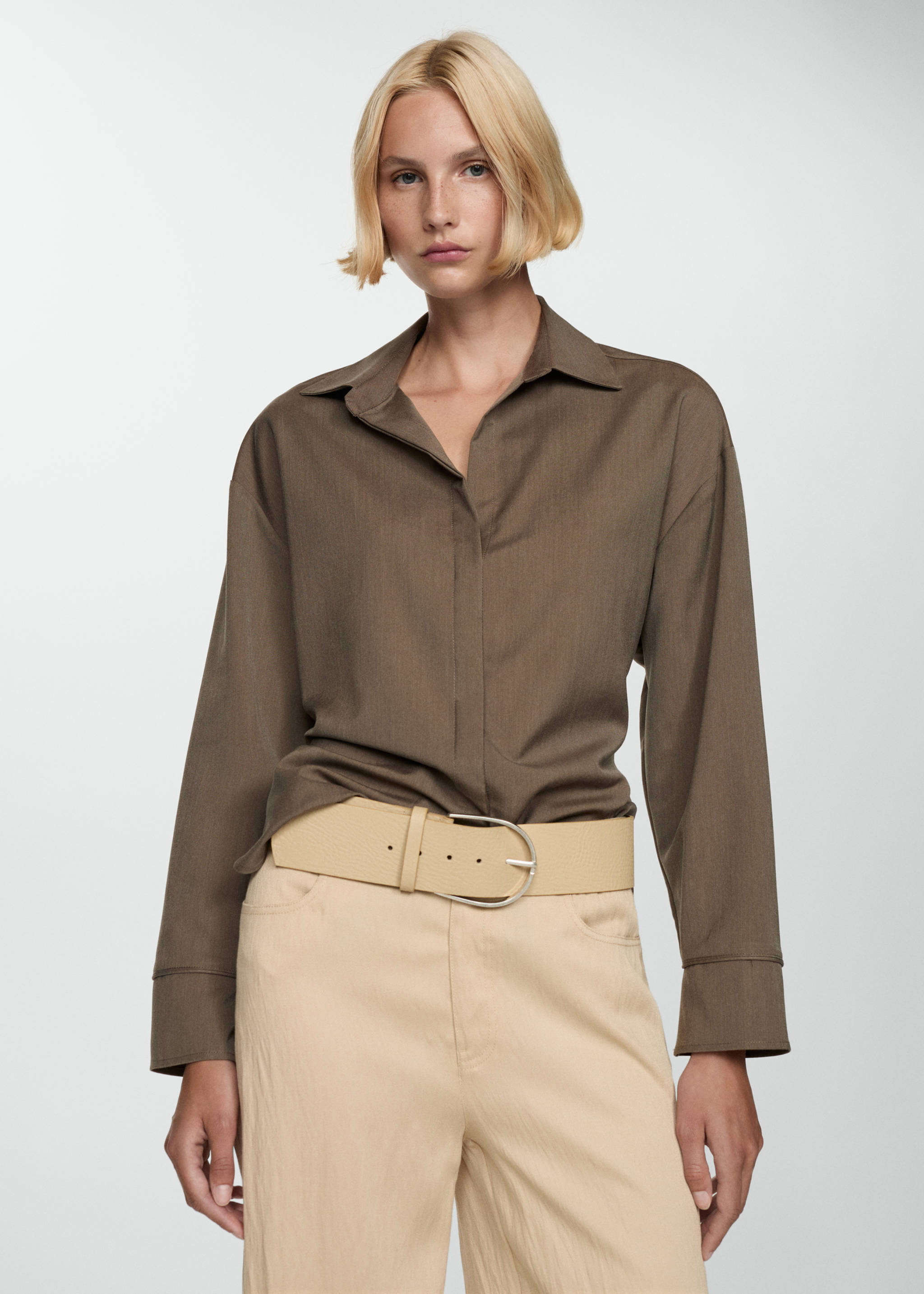 Concealed button shirt - Details of the article 2