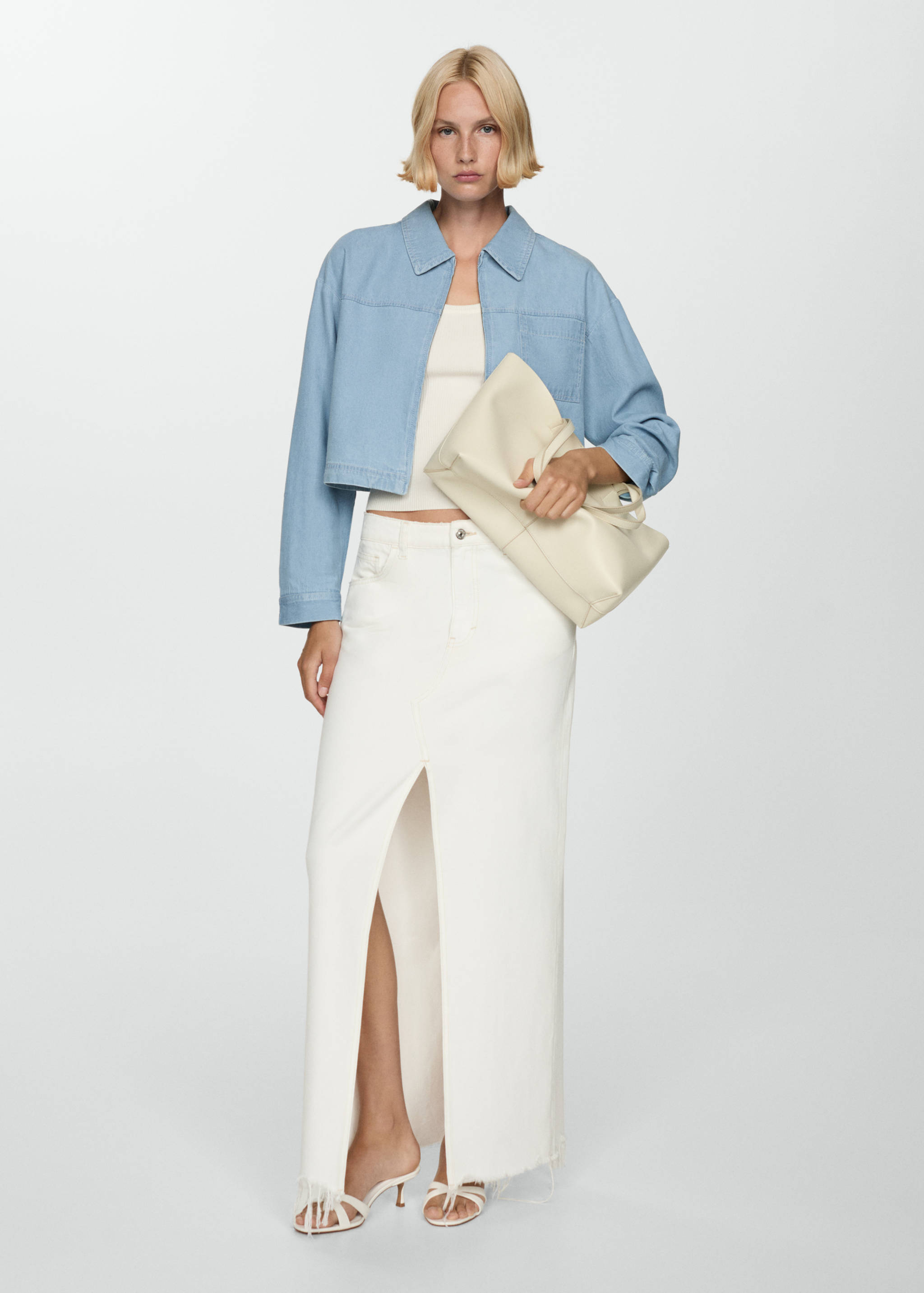 Pocket denim overshirt - Details of the article 2