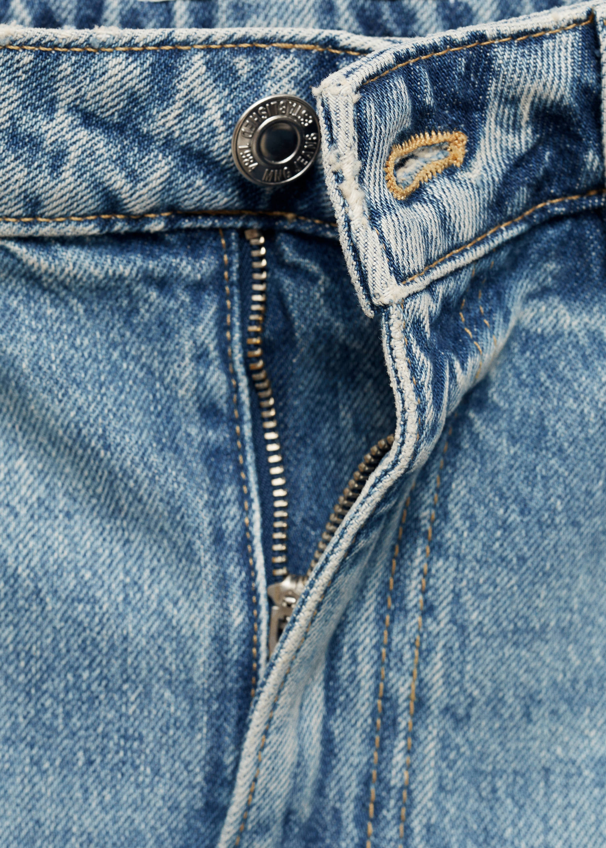 Slit denim skirt - Details of the article 0