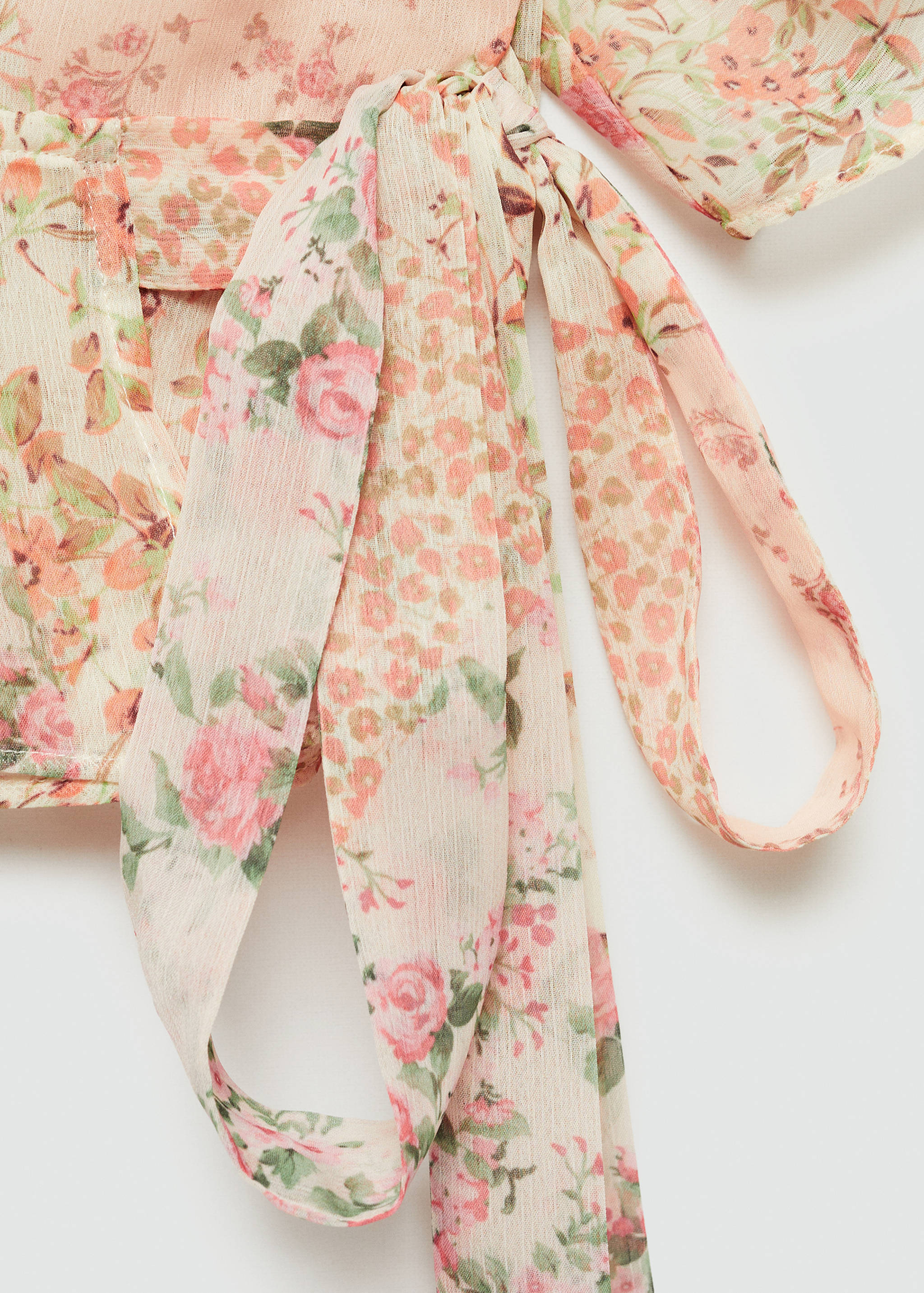 Floral print crossover blouse - Details of the article 8