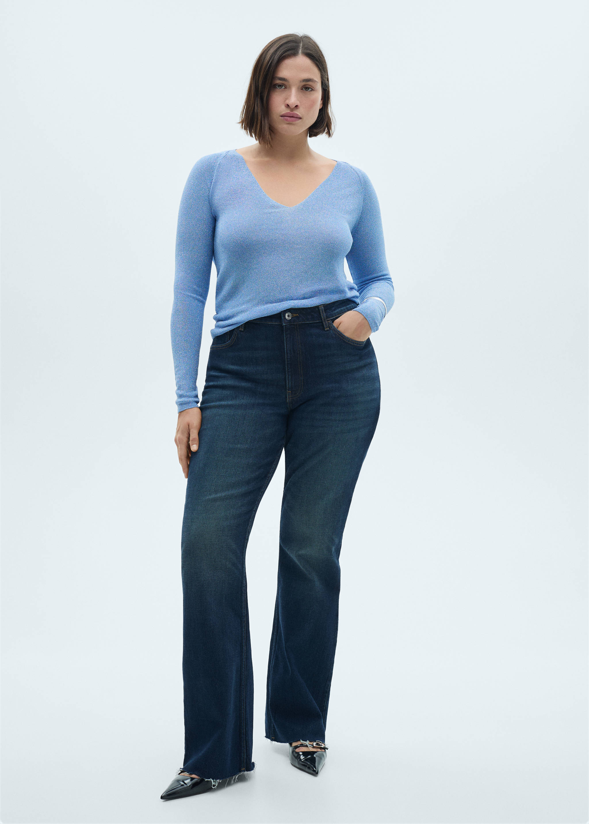 Jersey lúrex cuello pico - Detalle del artículo 3