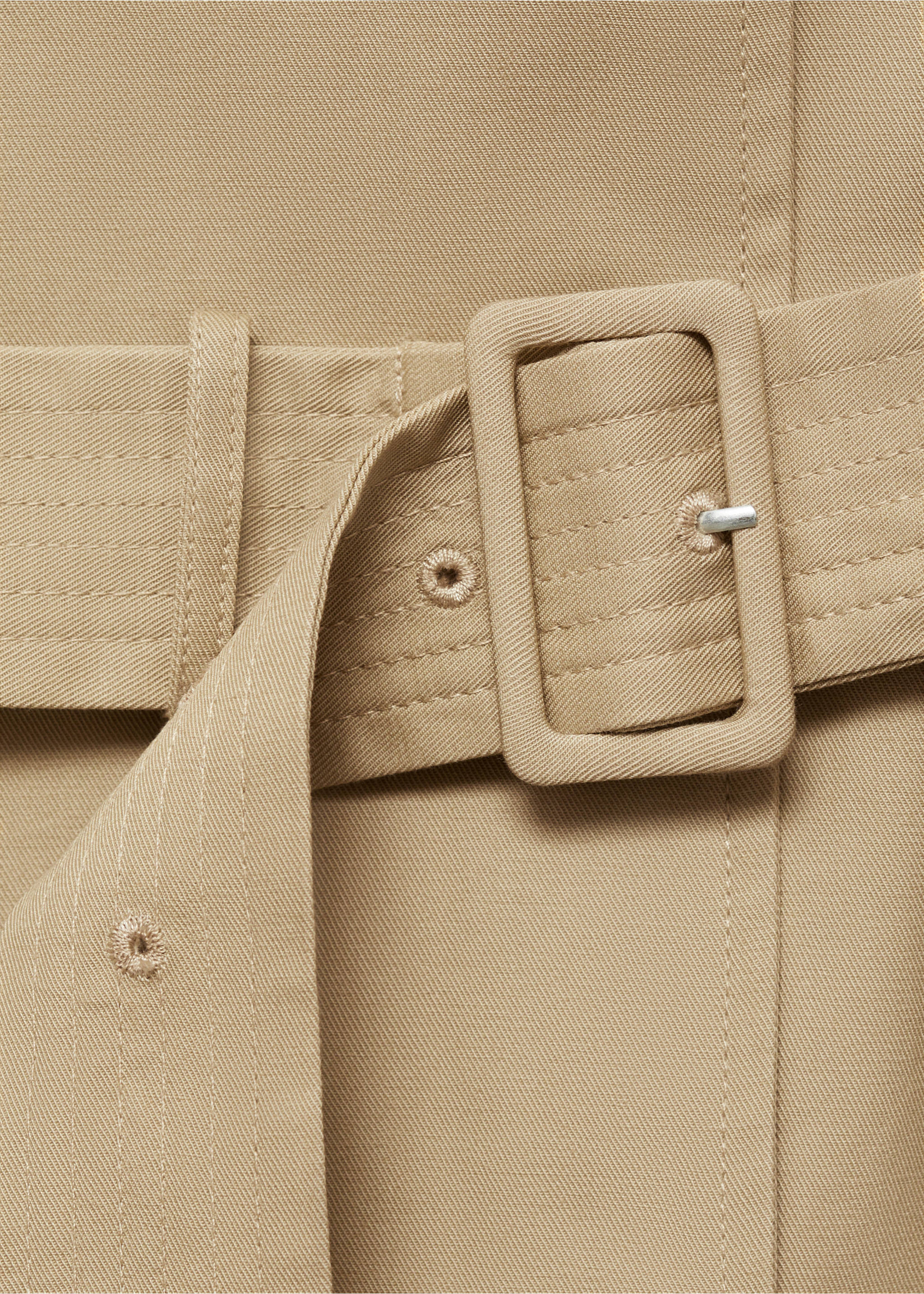 Klassieke trenchcoat met ceintuur - Detail van het artikel 0, Open beige. Ref: 77054028-00.