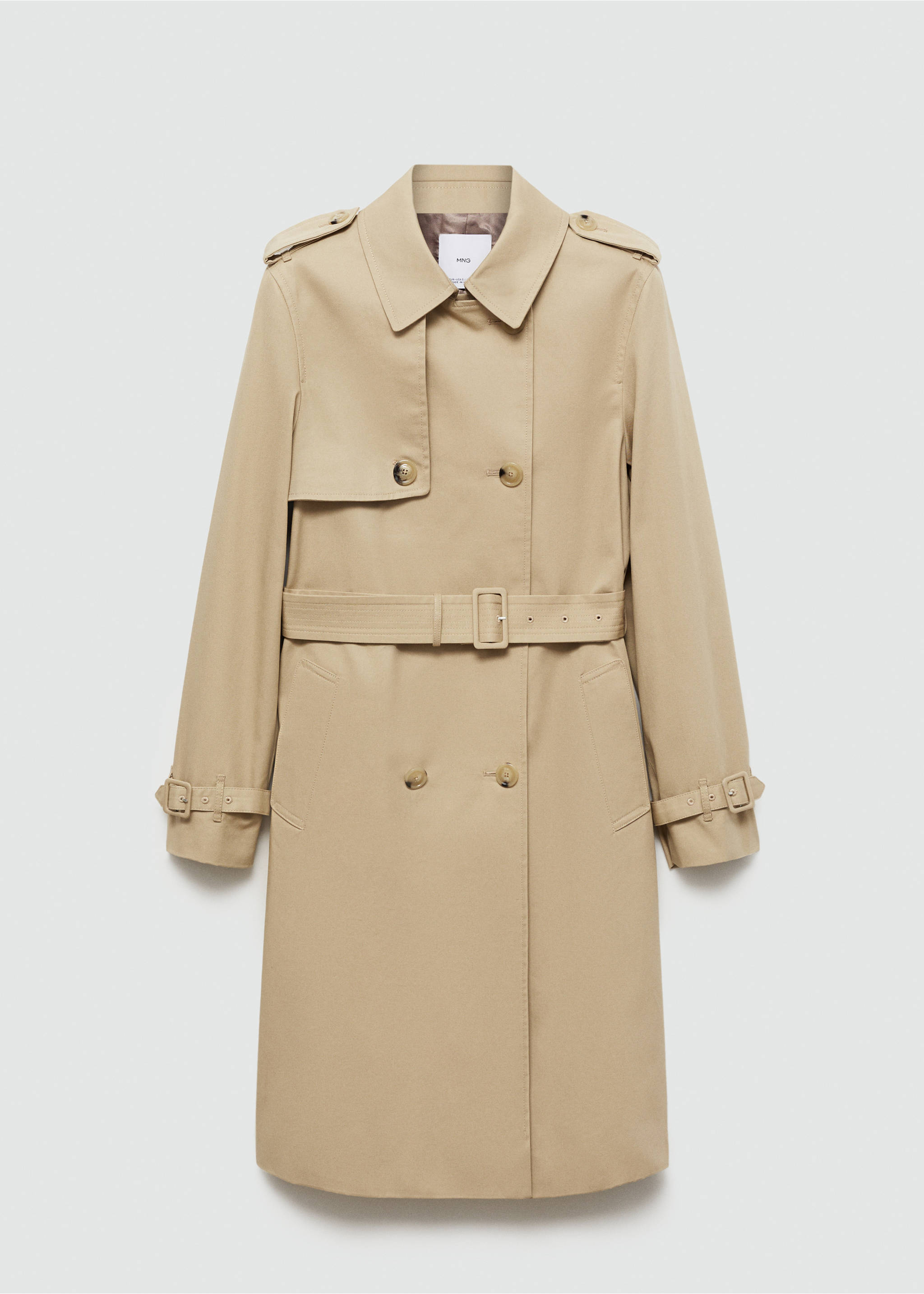 Trench clásico cinturón - Artículo sin modelo, Beige. Ref: 77054028-00.