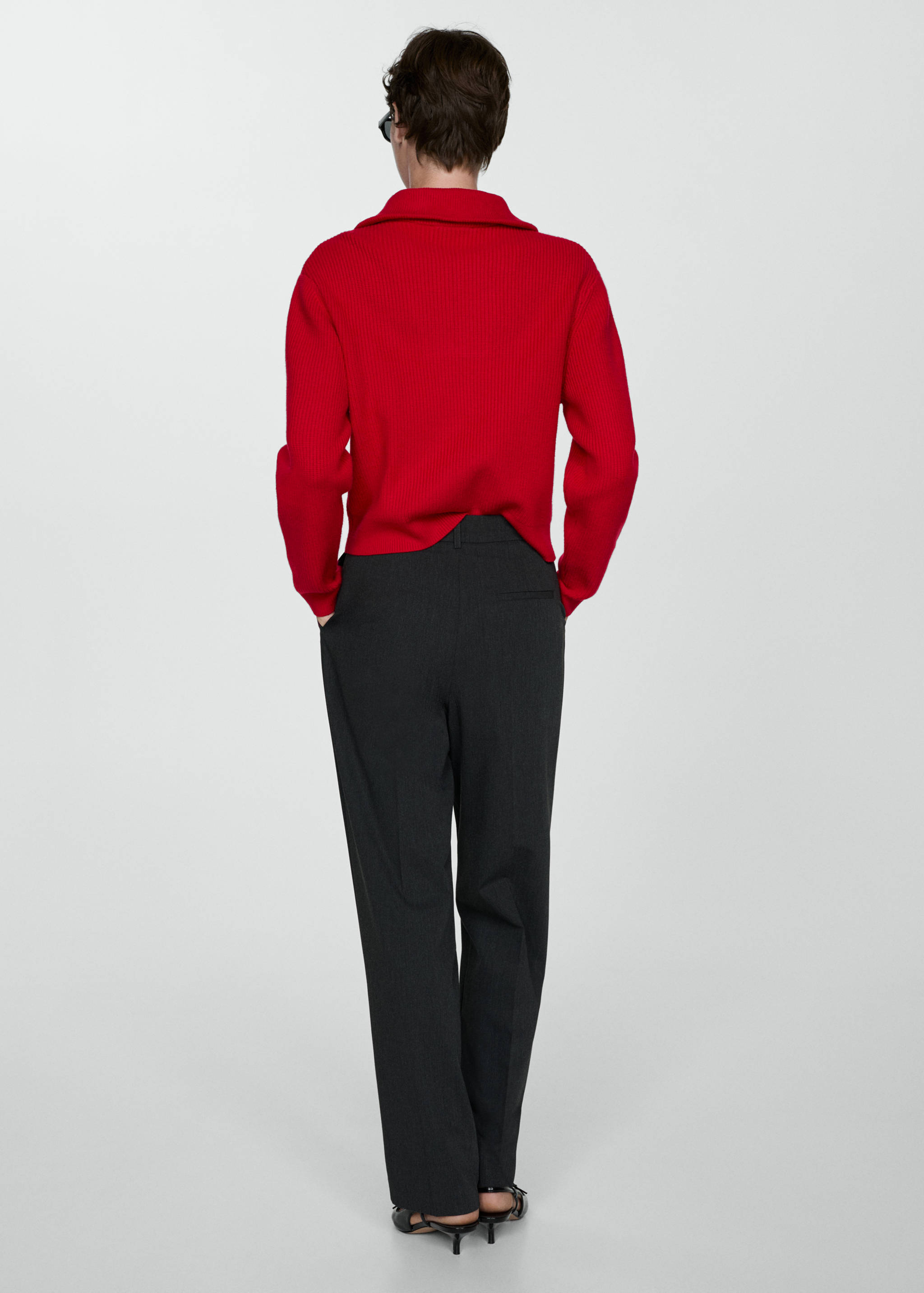 Πουλόβερ λαιμός φερμουάρ - Πίσω όψη προϊόντος