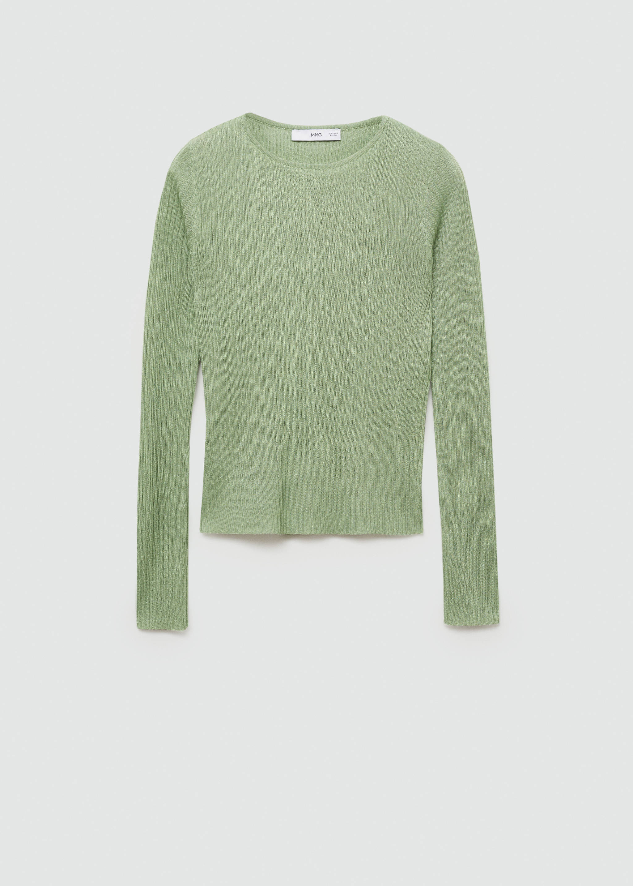 Fine ribbed-knit sweater - Article without model