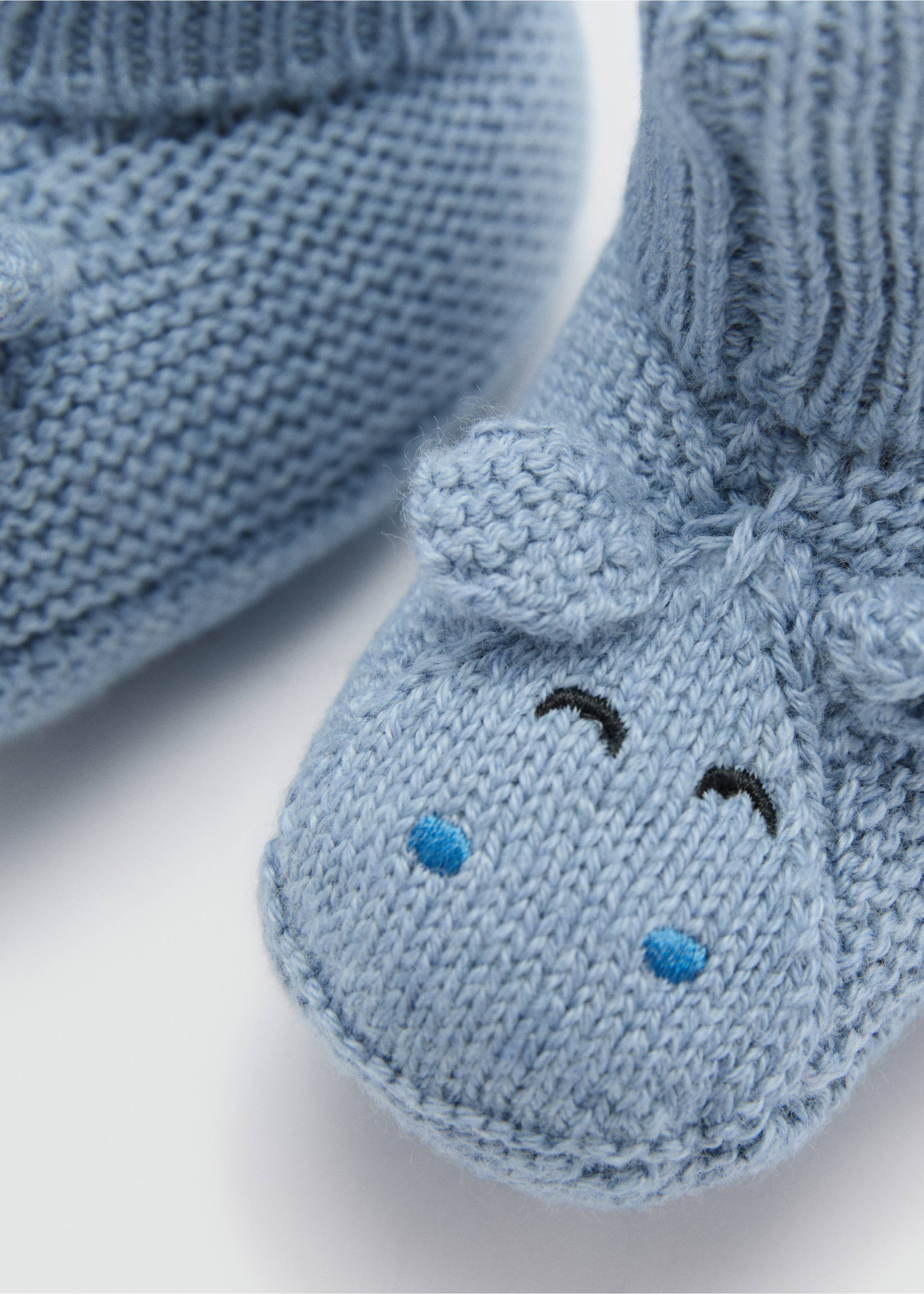 Babyschuhe mit Öhrchen - Detail des Artikels 1, Blau. Ref: 77054039-00.