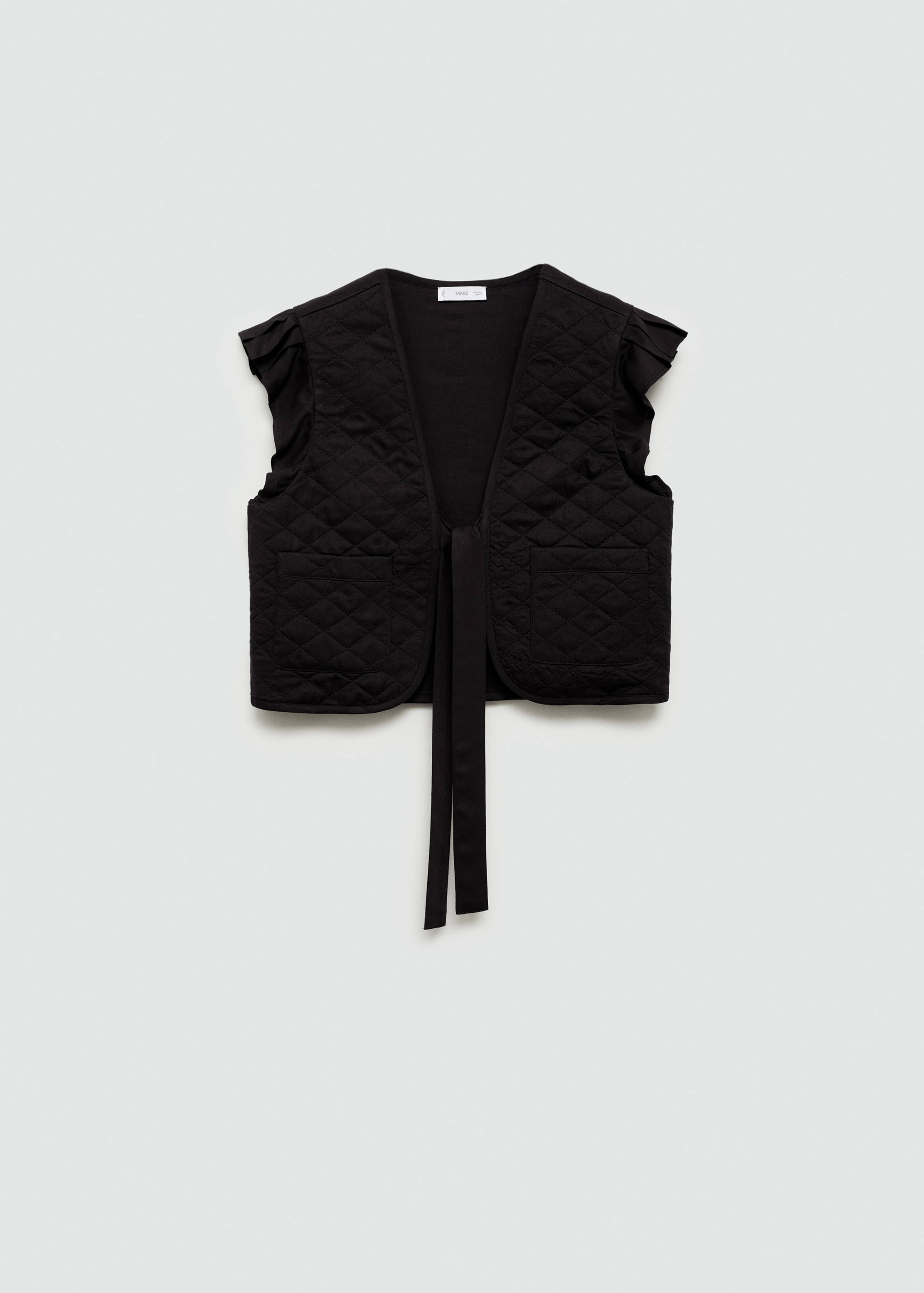 Quilted gilet with pleat - Article without model