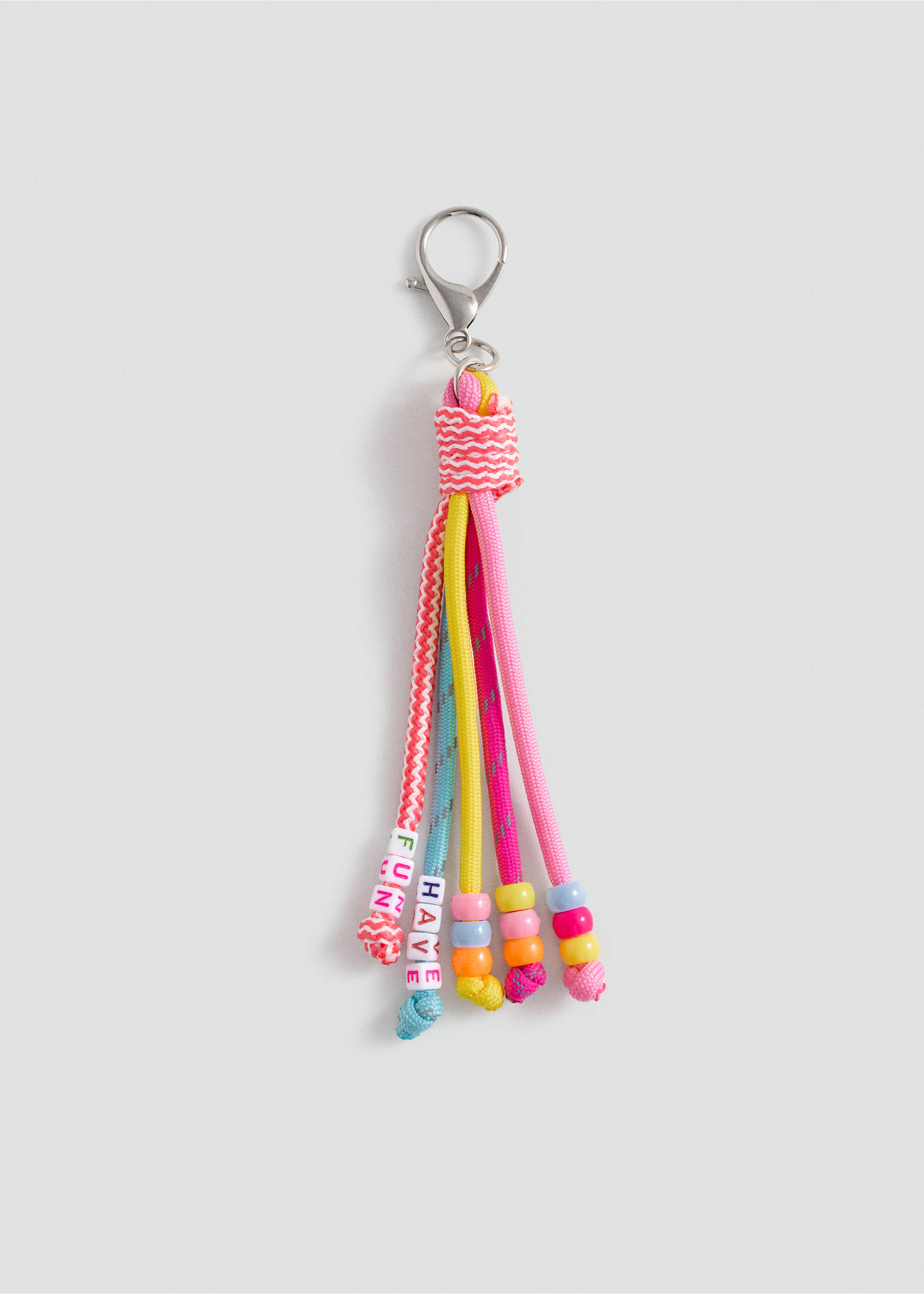 Llavero abalorios combinados - Artículo sin modelo, Rosa. Ref: 77054045-00.