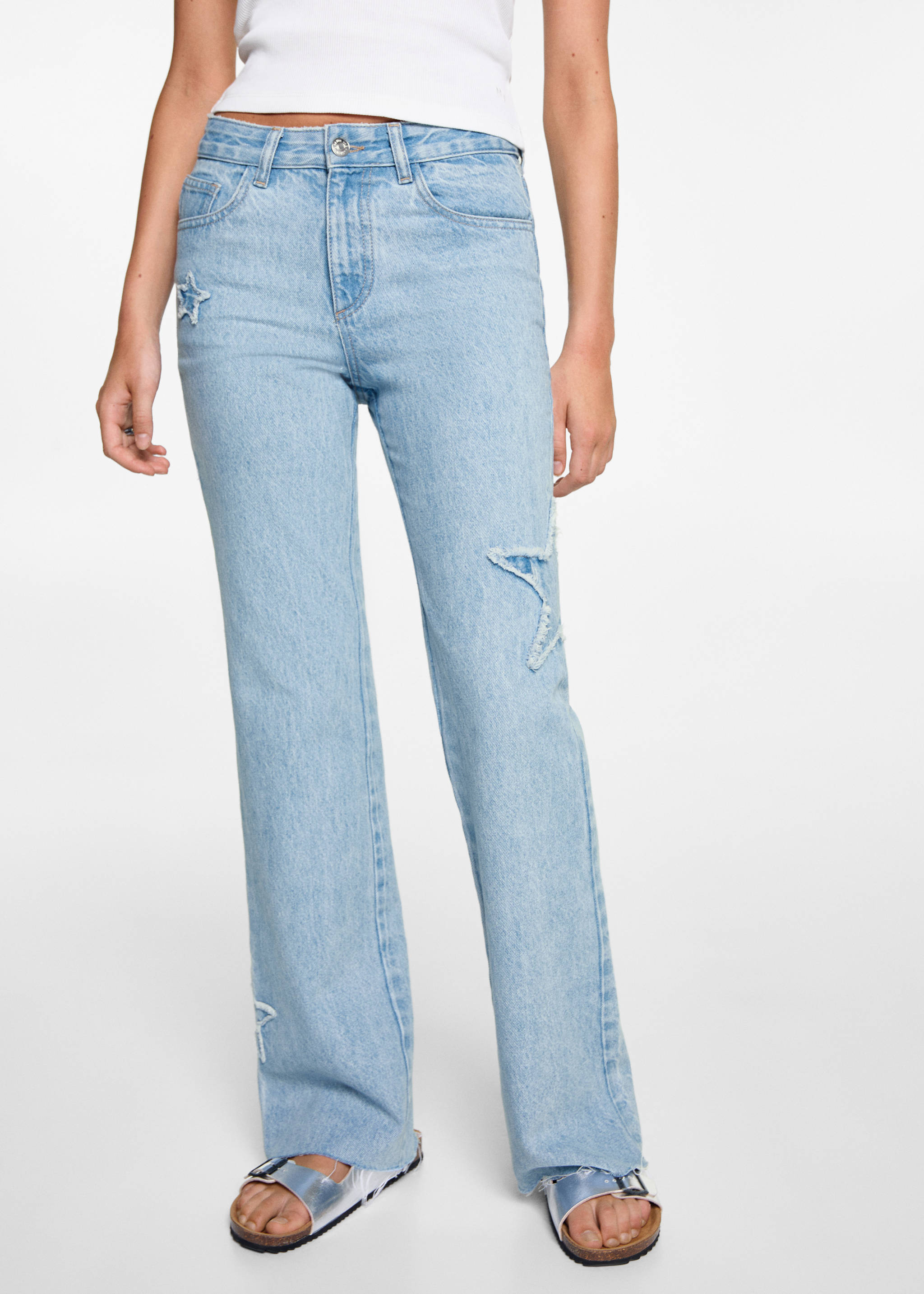 Regular-fit jeans with stars - Medium plane