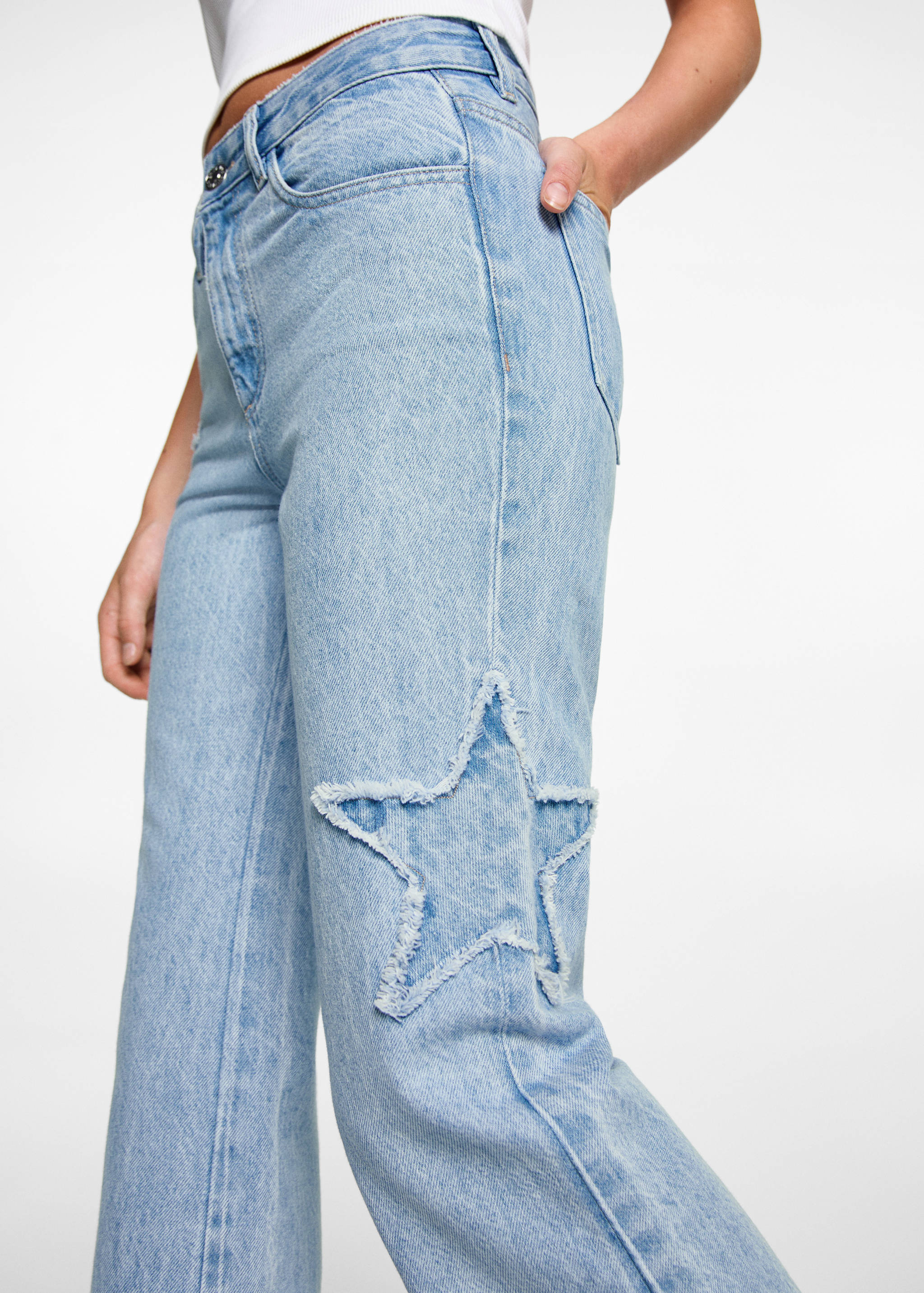 Regular-fit jeans with stars - Details of the article 2