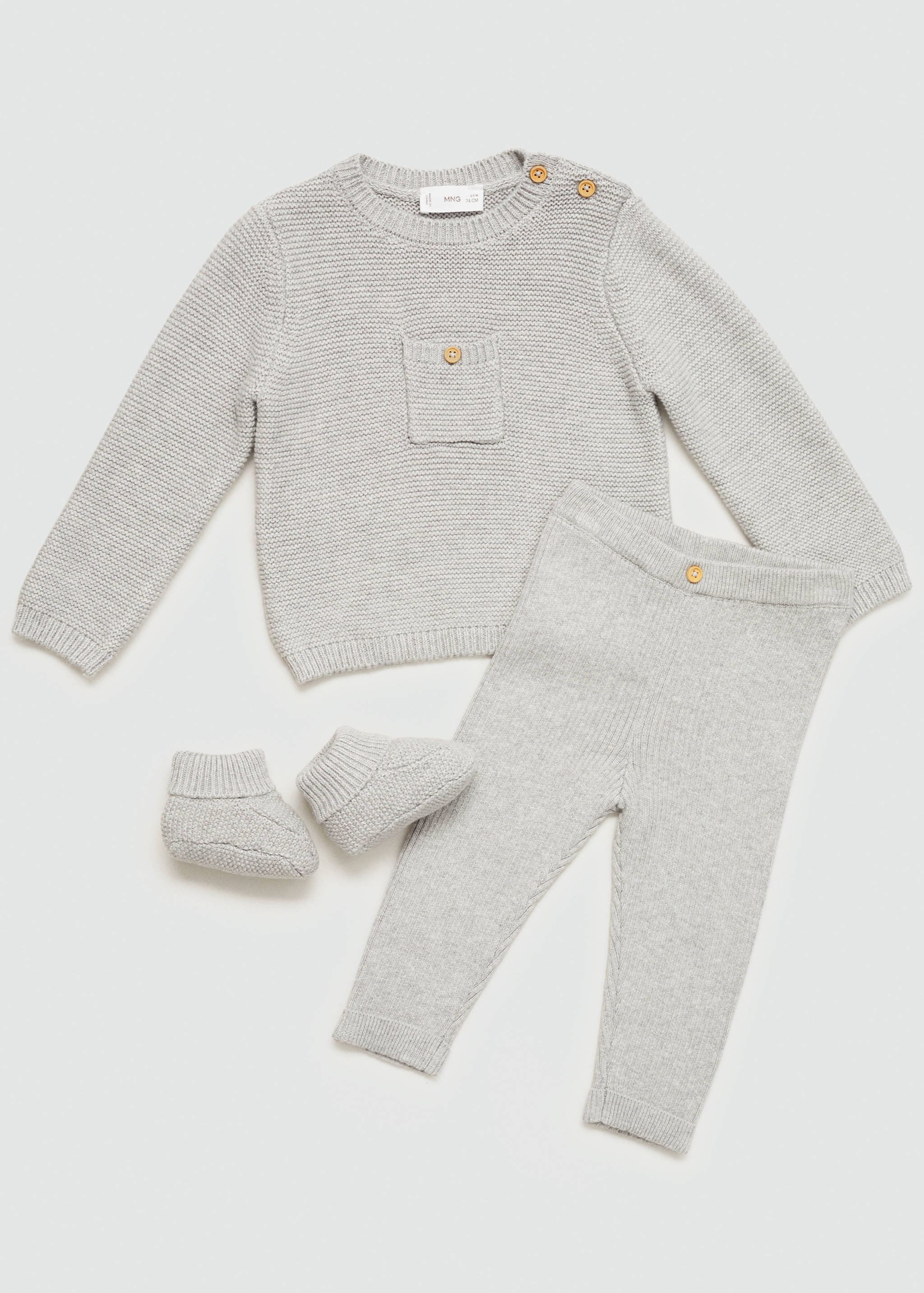 Cotton ribbed leggings - Details of the article 8