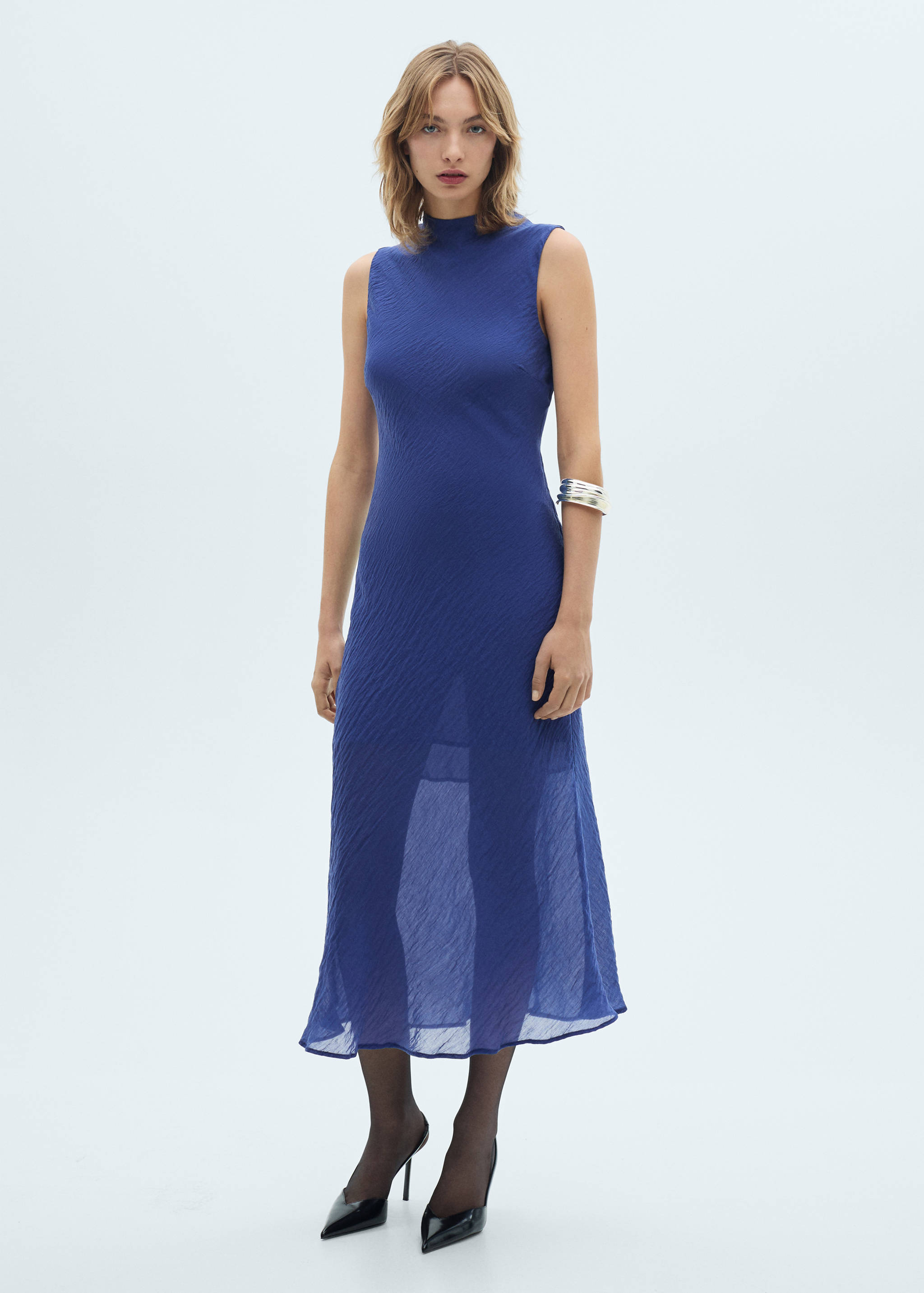 Lyocell midi-dress - General plane