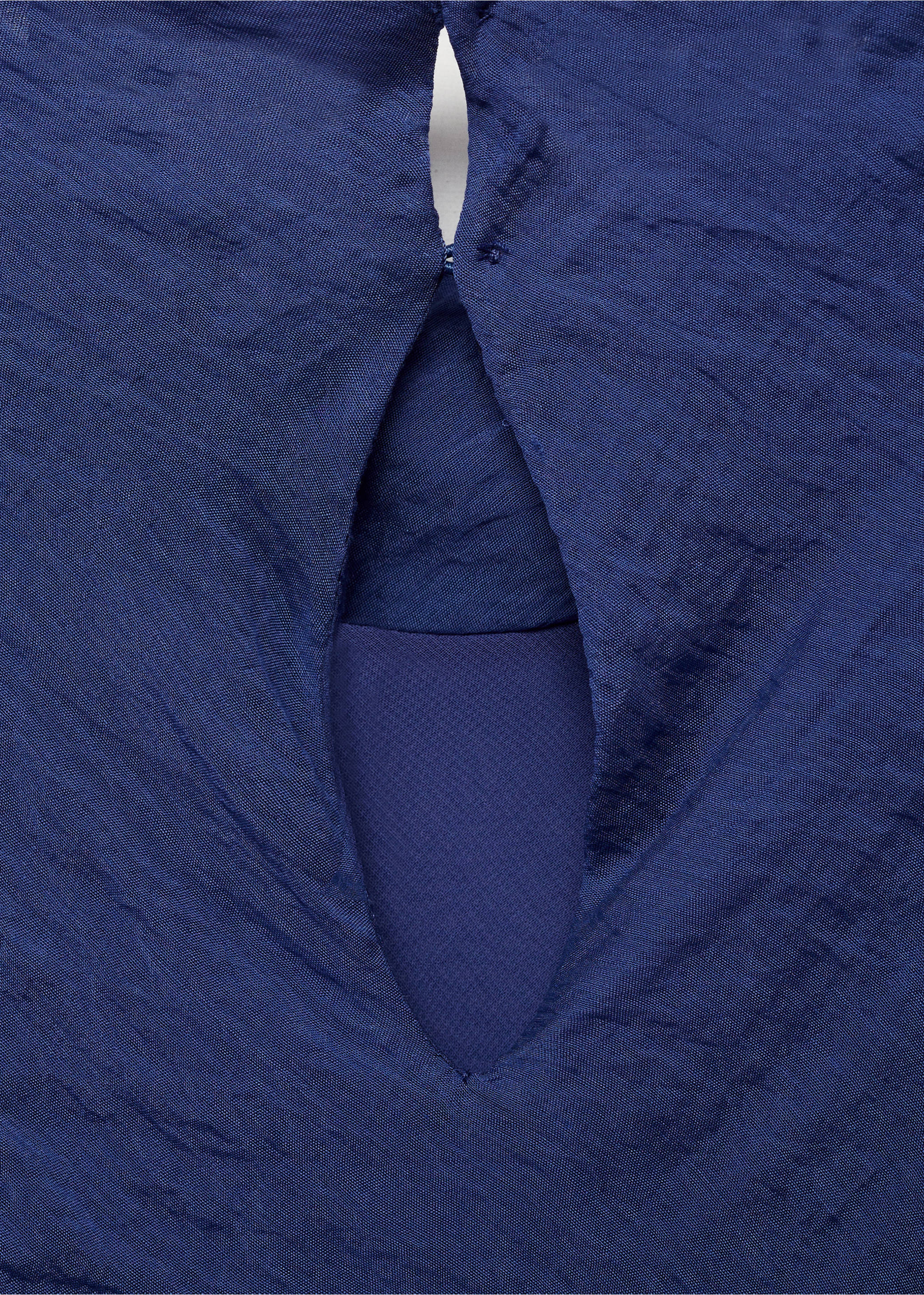 Lyocell midi-dress - Details of the article 0, Blue. Ref: 77054064-00.