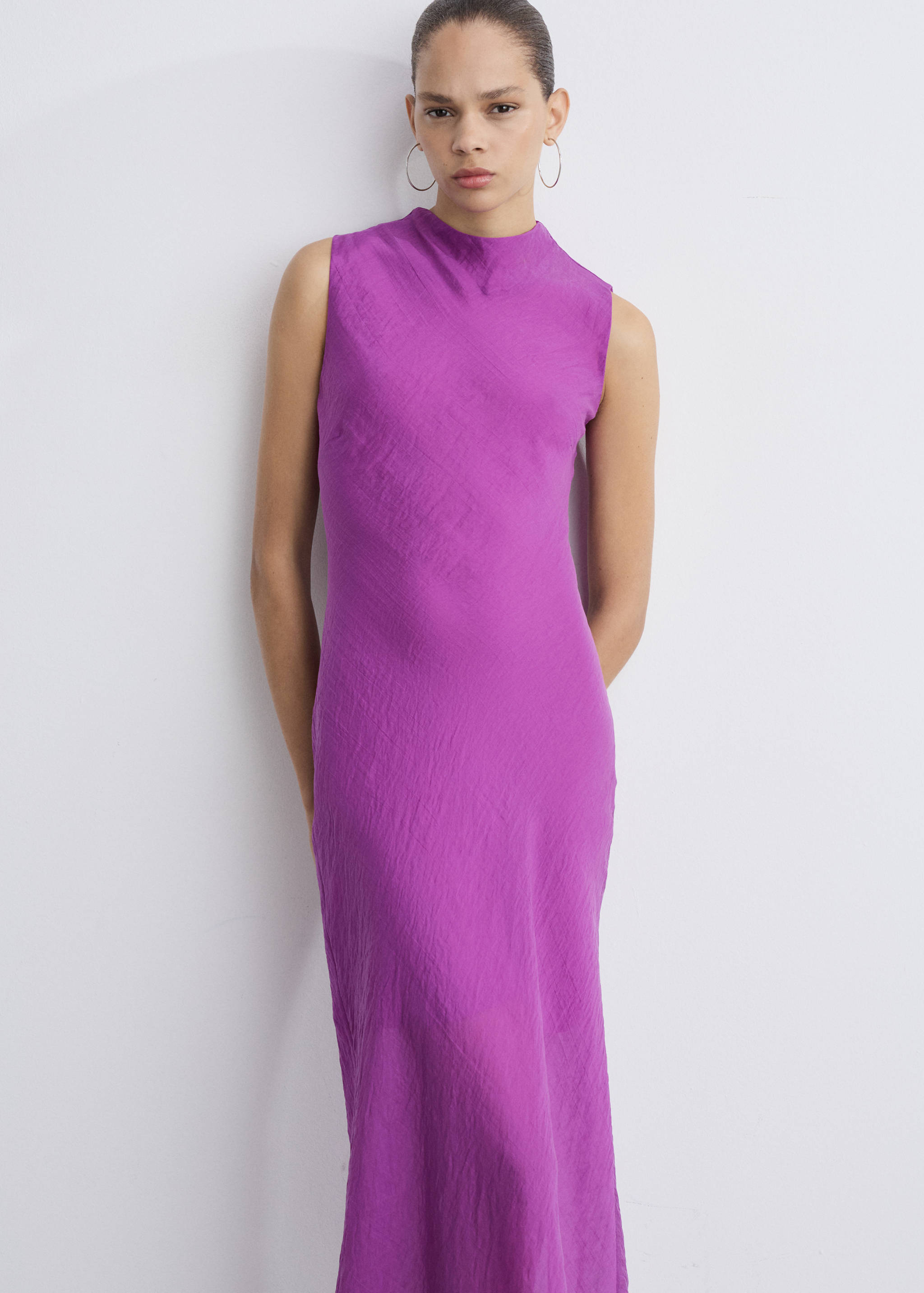 Lyocell midi-dress - Medium plane