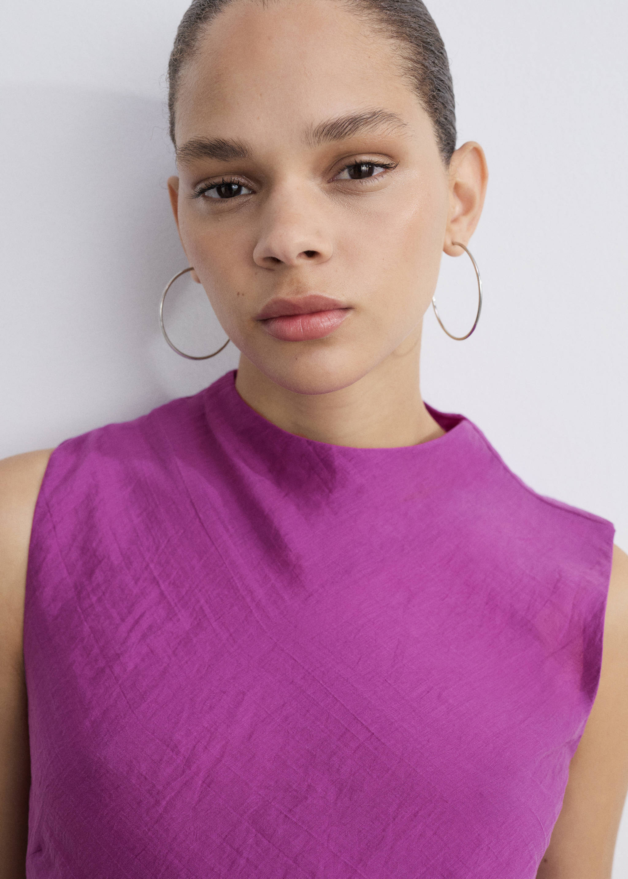 Lyocell midi-dress - Details of the article 1