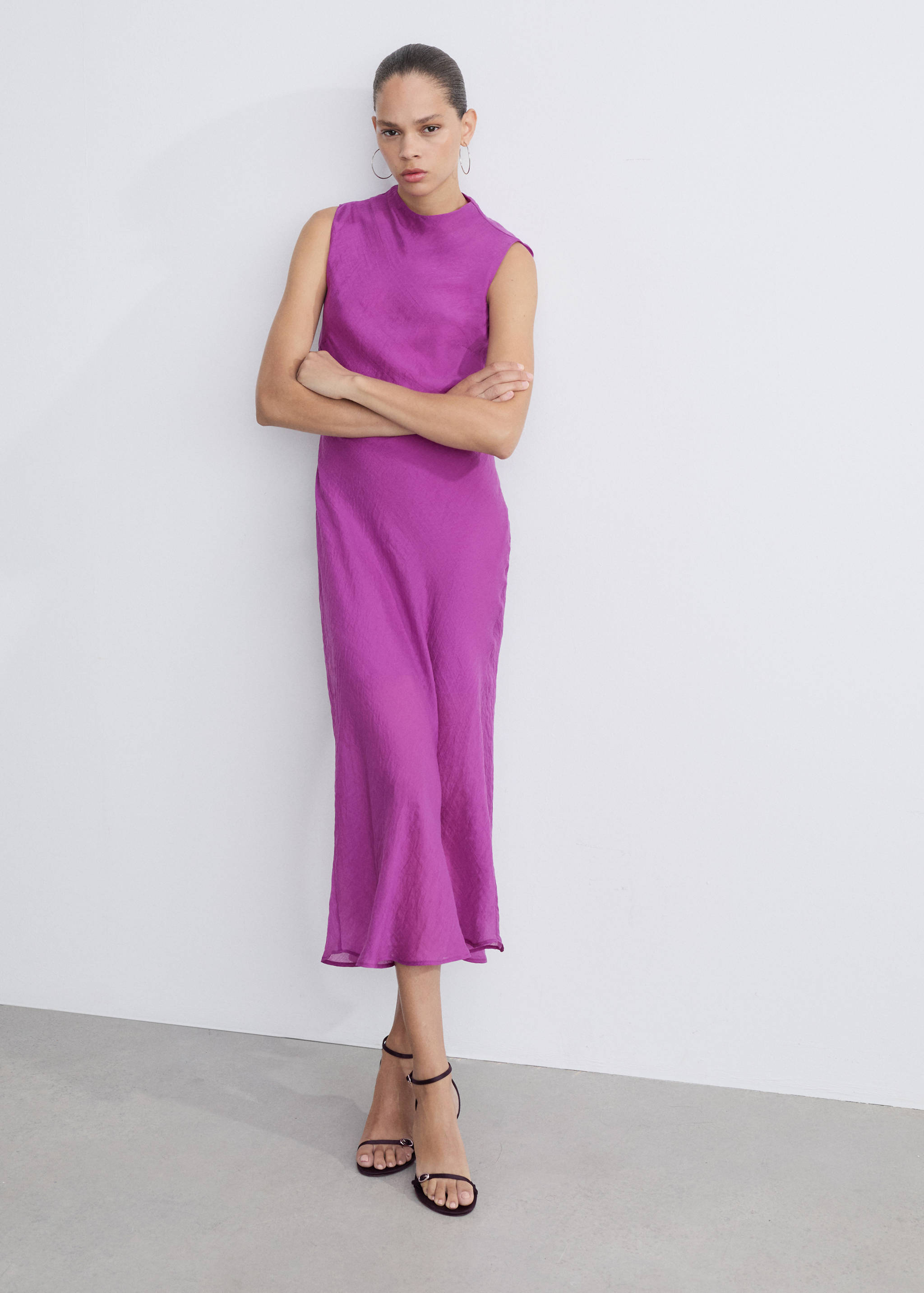 Lyocell midi-dress - Details of the article 2