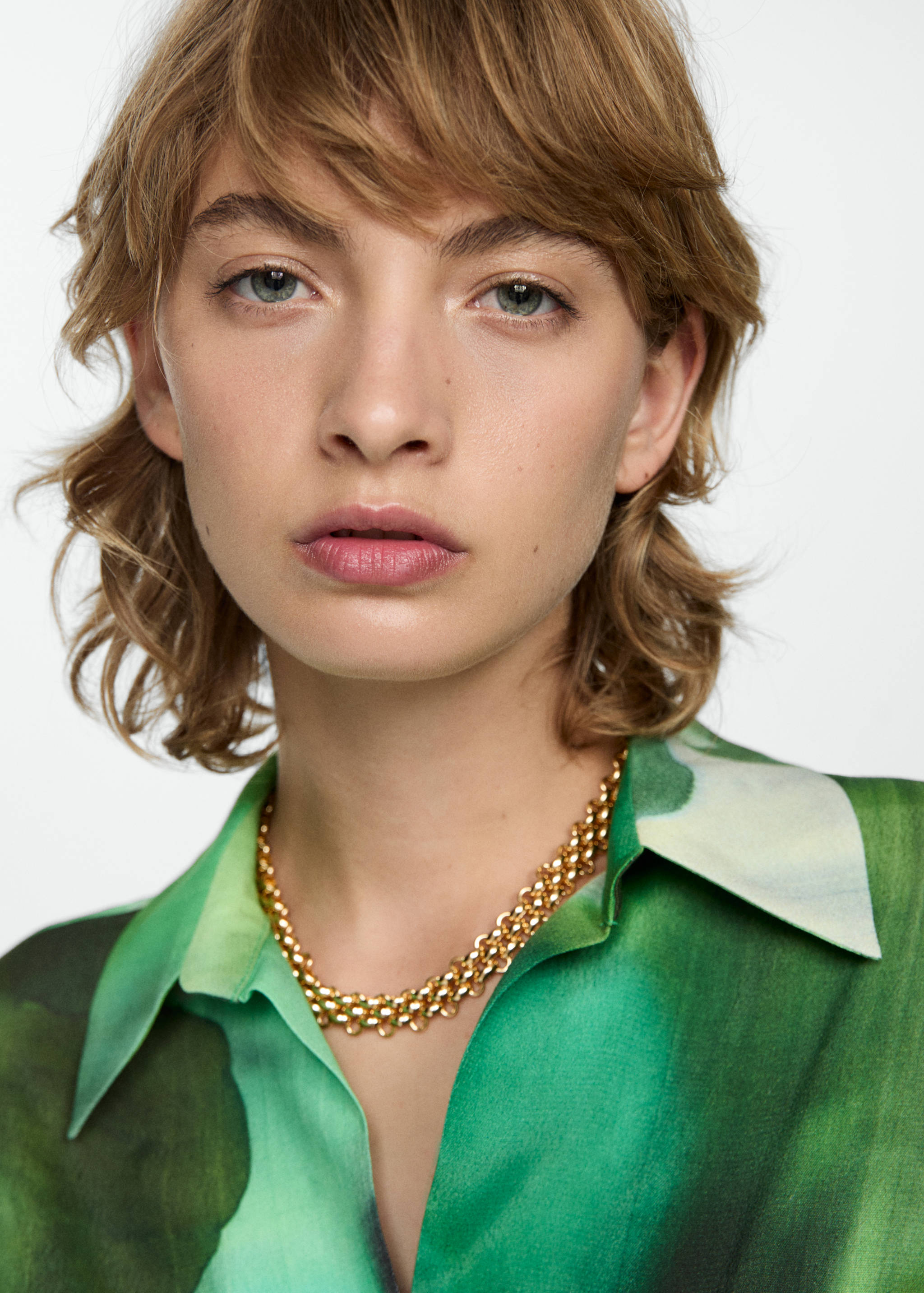 Printed bow dress - Details of the article 1