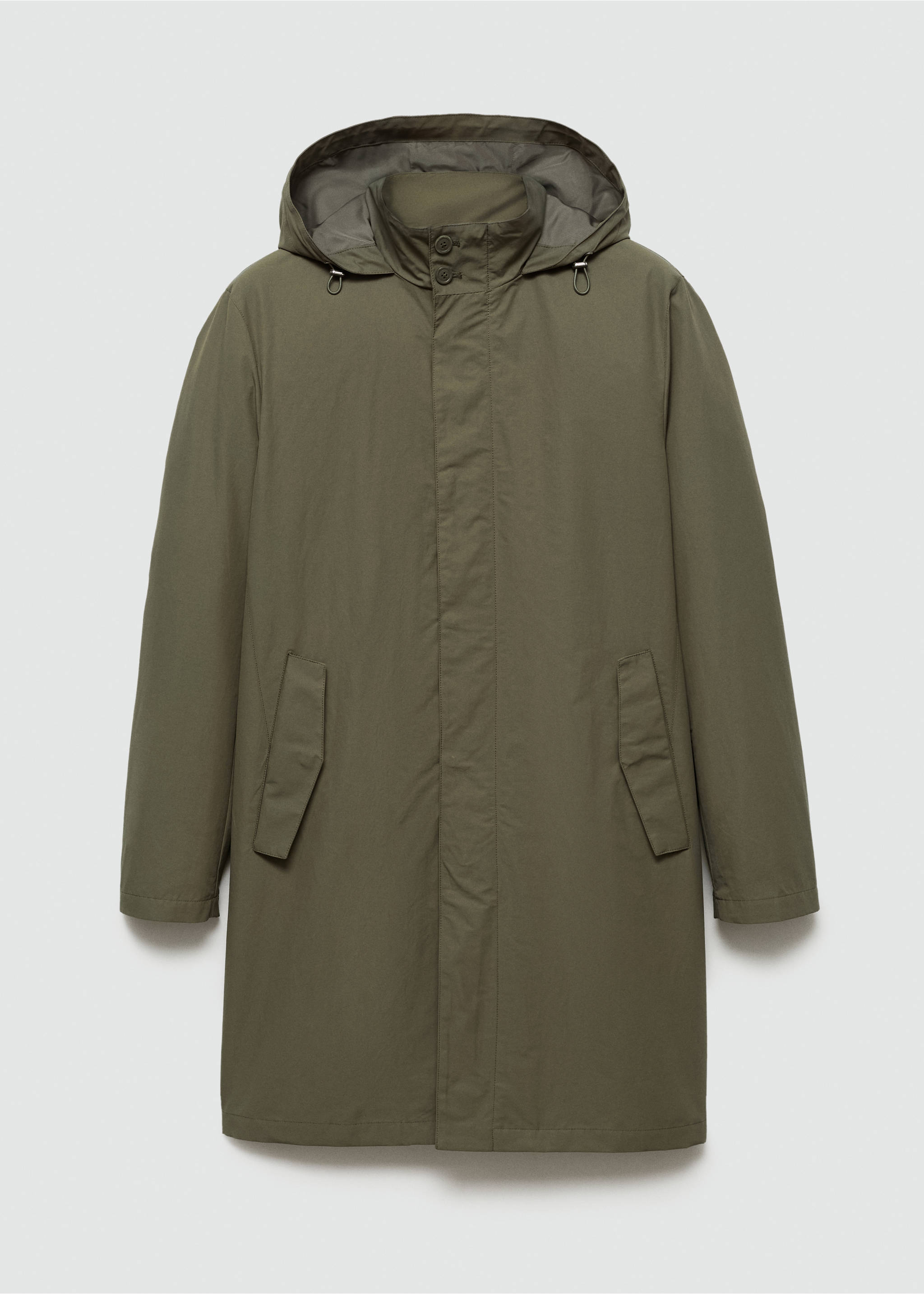 Parka capucha water repellent - Artículo sin modelo, Khaki. Ref: 77054433-00.