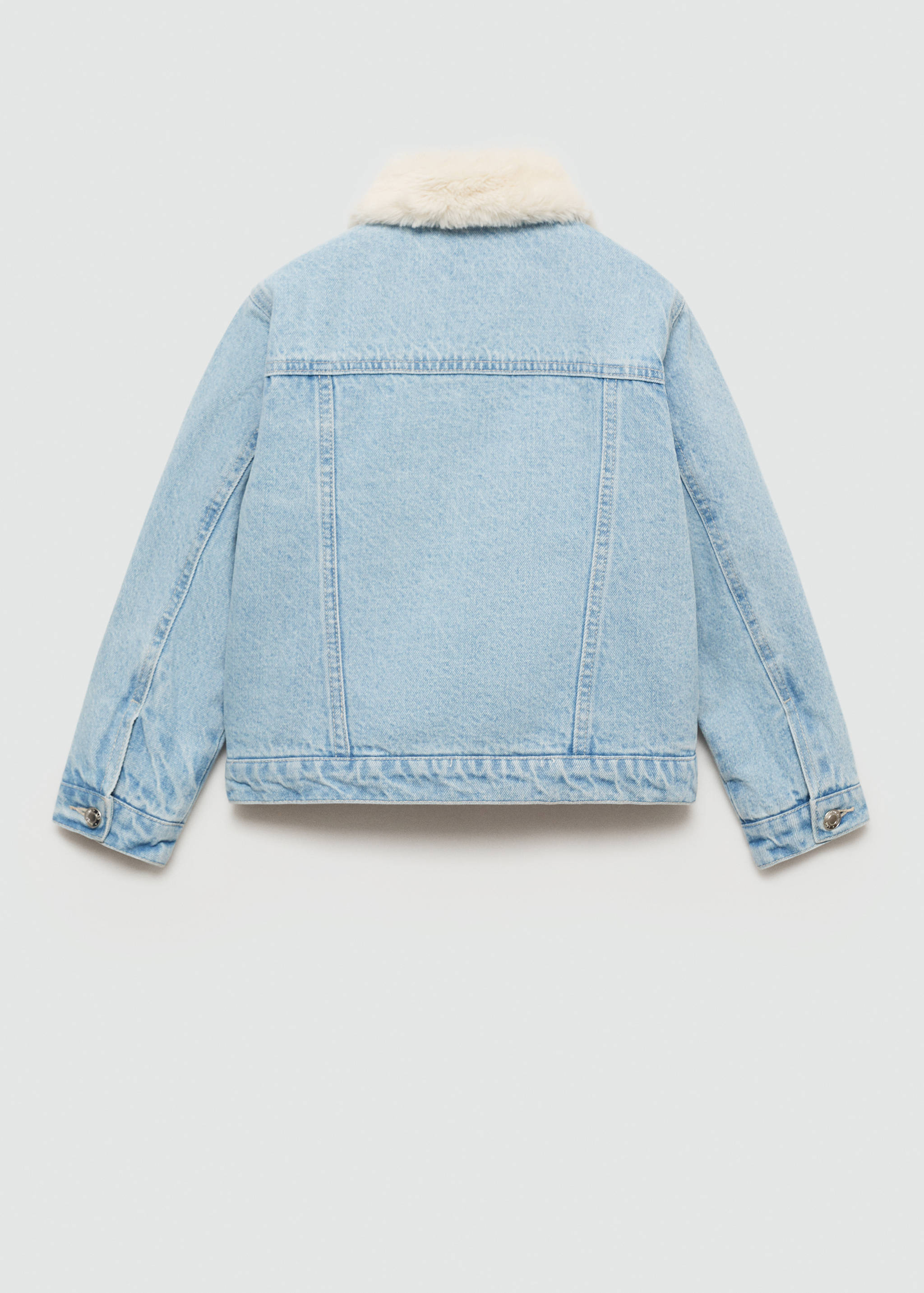 Jacke mit Teddyfell-Innenfutter - Rückseite des Artikels