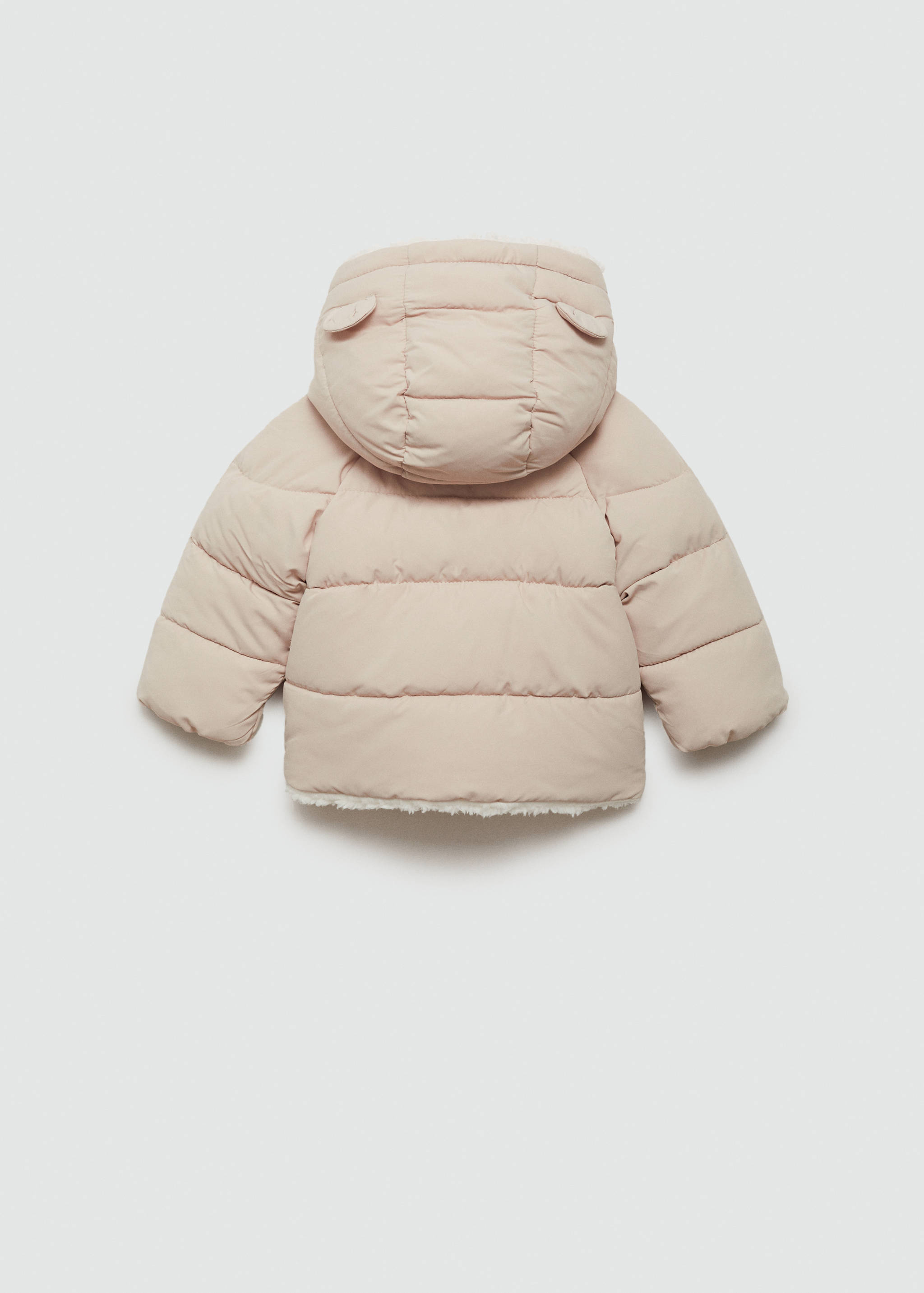 Ears hood puffer coat - Reverse of the article